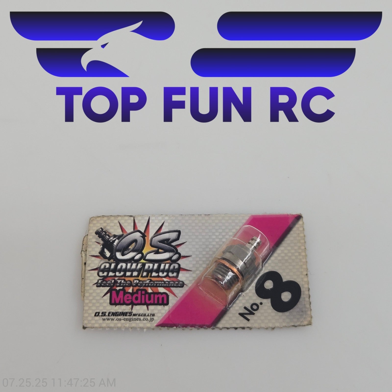 OS Glow Plug No. 8 Medium Size For 2 Stroke Nitro Engines