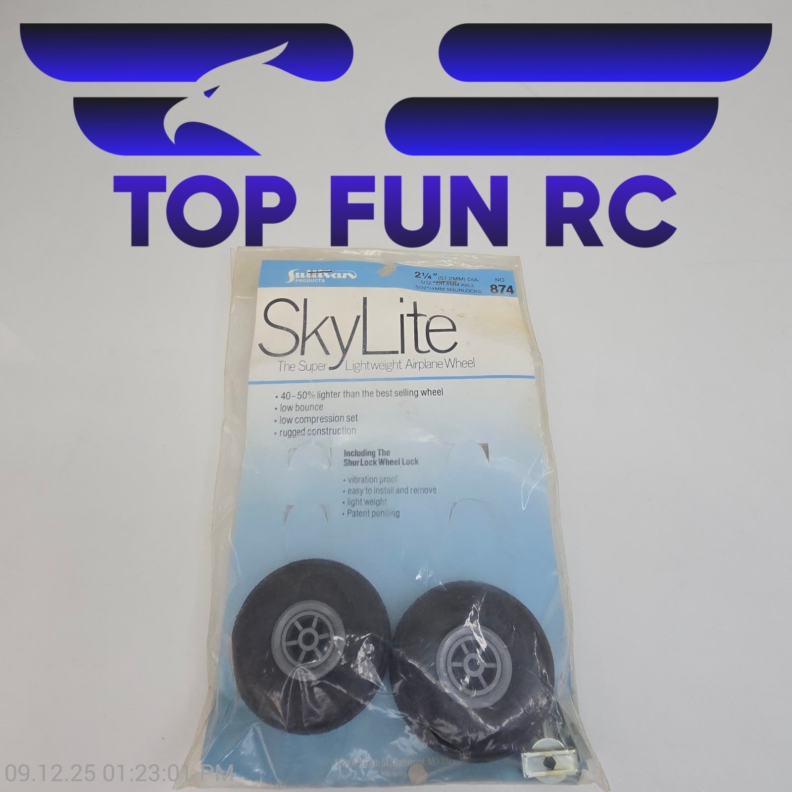 Sullivan 874 2 1/4" Skylite Super Lightweight Airplane Wheel