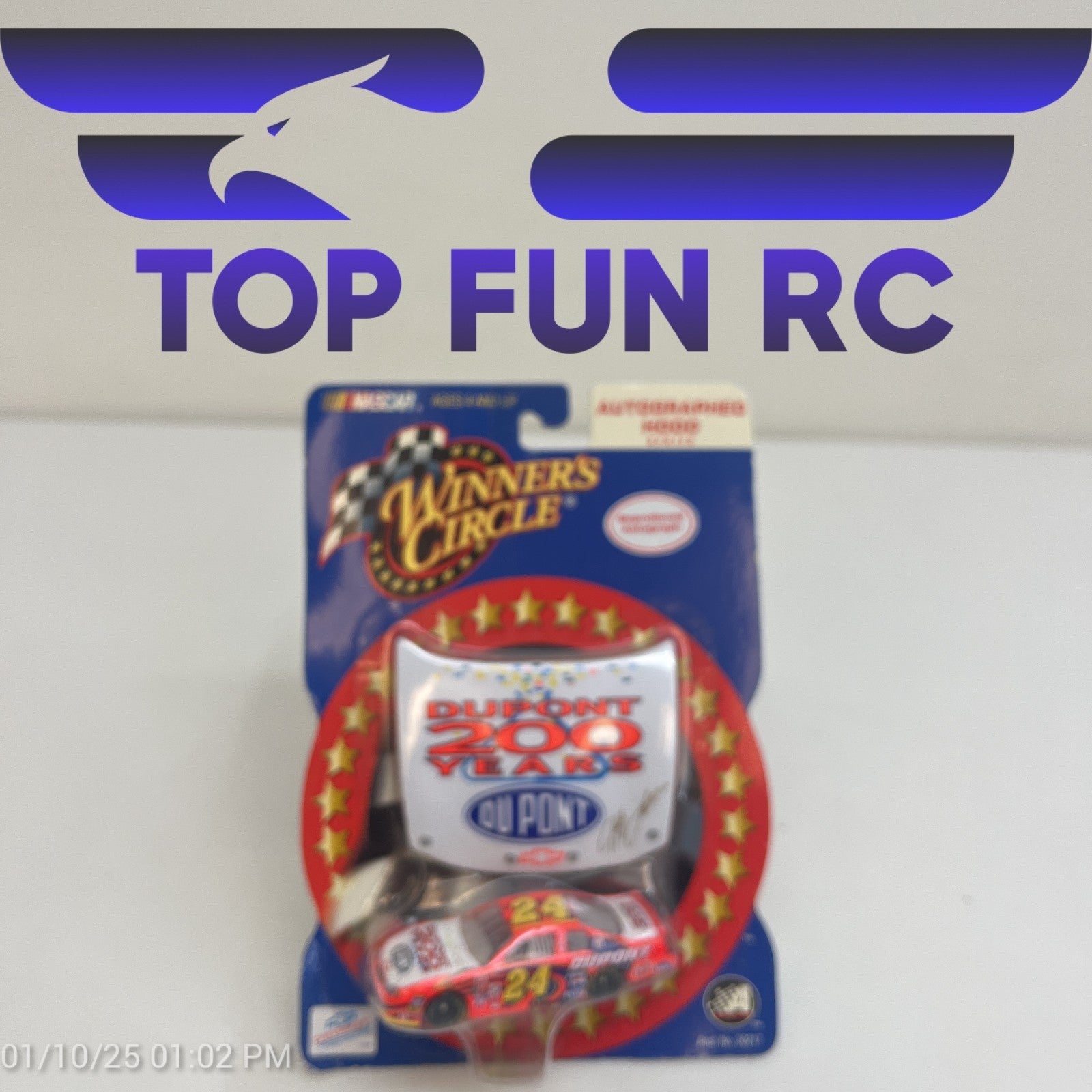 Winners Circle Jeff Gordon Autographed Series Dupont 200 Years #24 Diecast