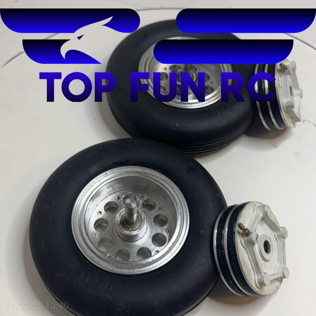 4 1/2" (108MM) wheels  w/dual ring pneumatic brakes                            *