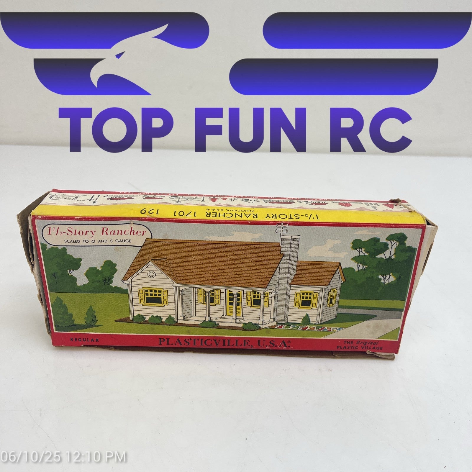 Plasticville  1 1/2-Story Rancher 1701  129 w/ Original Box