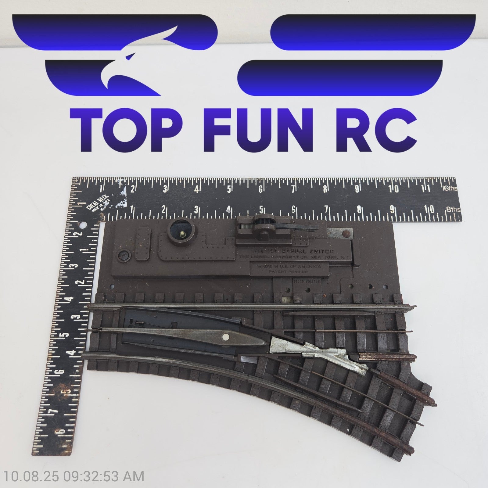 Lionel O-Gauge #142 Manual Switch Left-Hand