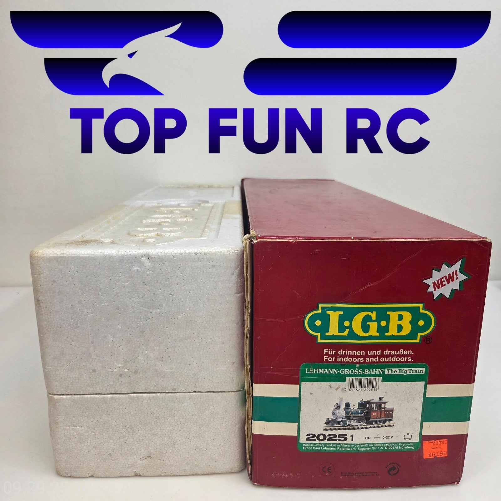 LGB 20252 Forney Steam Locomotive W/Sound can run on  battery or track power