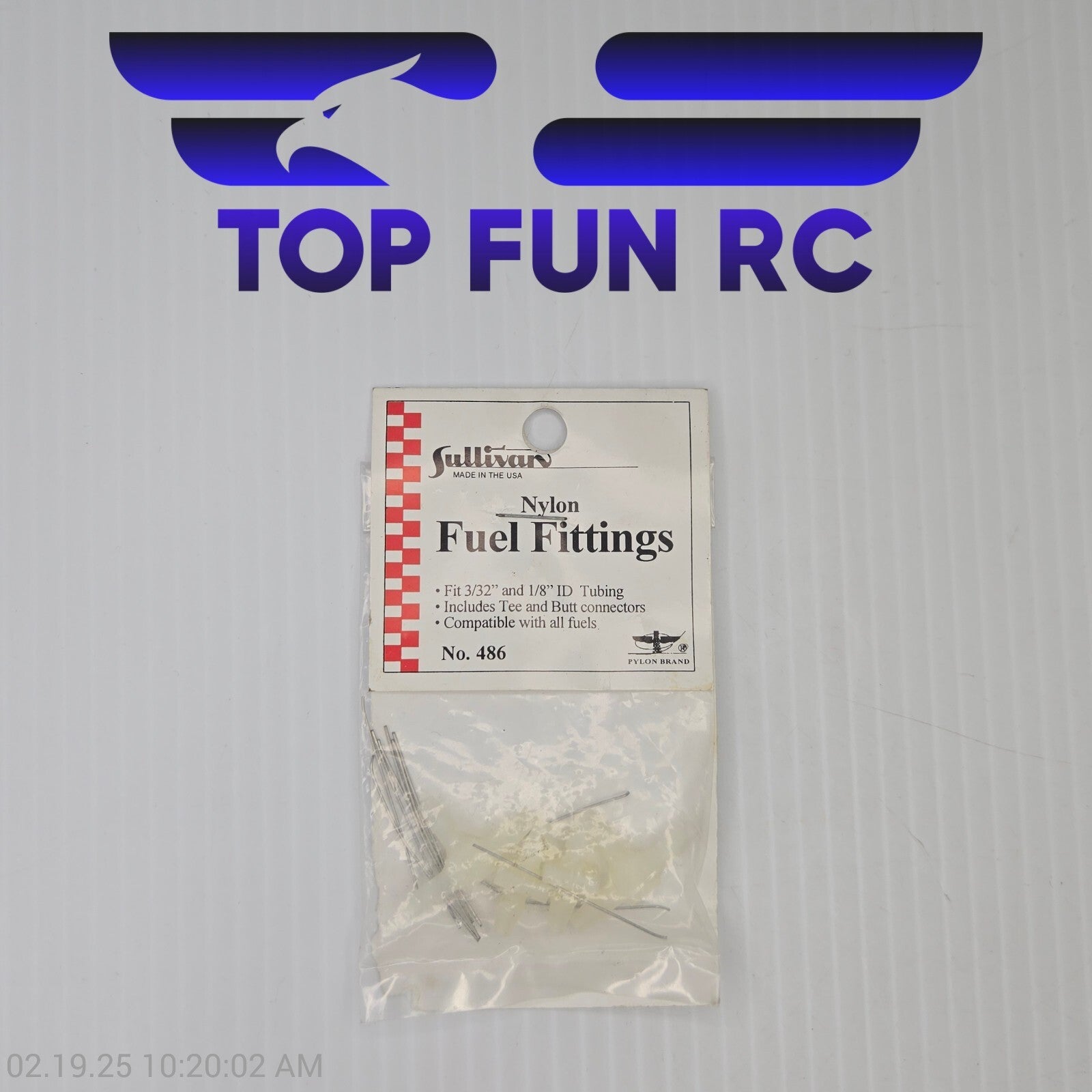 Sullivan 486 Fuel Fittings For Airplanes or Model Boats