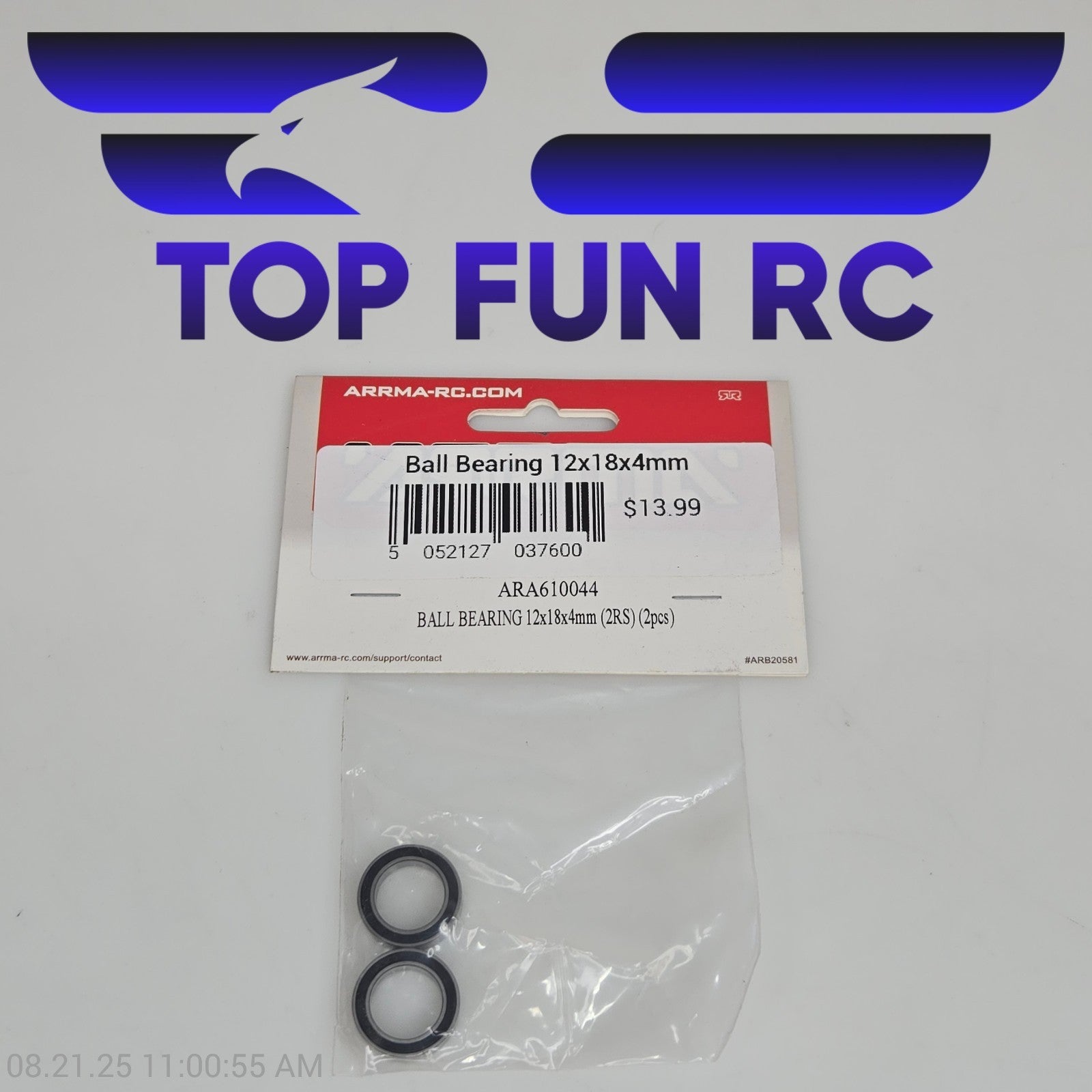 Arrma ARA610044 Ball Bearing 12x18x4mm (2RS) (2pcs)