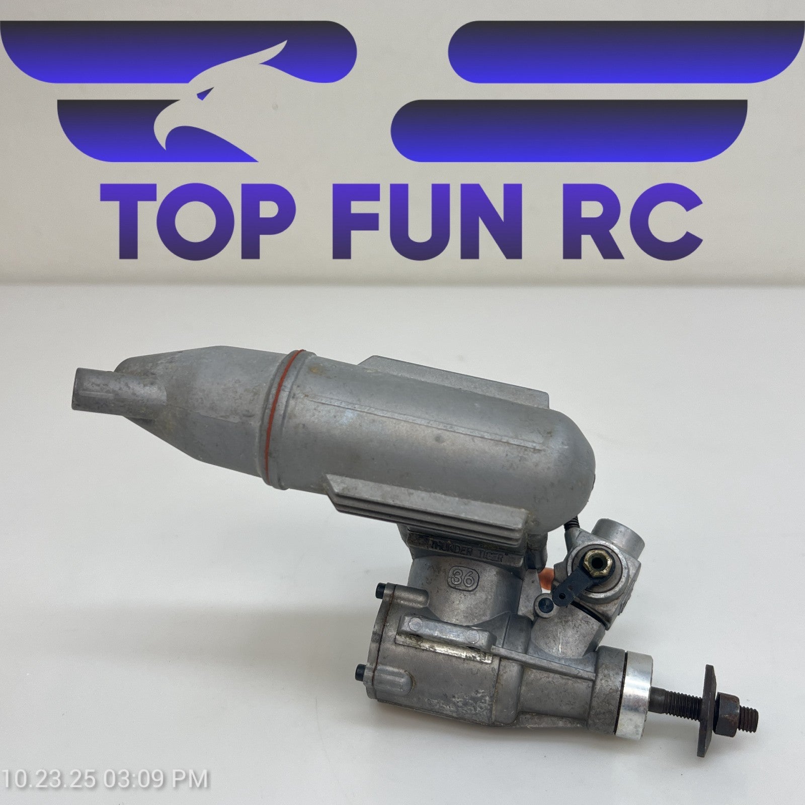 Thunder Tiger Pro 36 2-Stroke Nitro Airplane Engine w/ Muffler FOR PARTS!