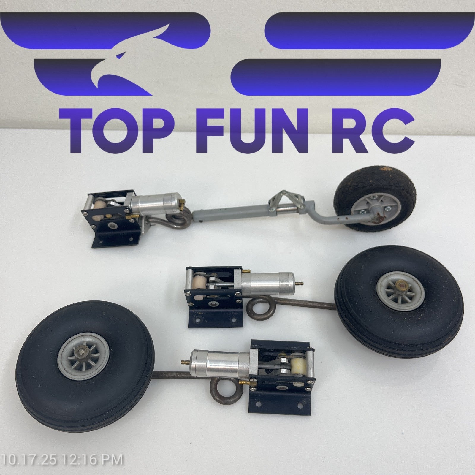 RC Pneumatic Tricycle Gear 5" Main, 6" Nose