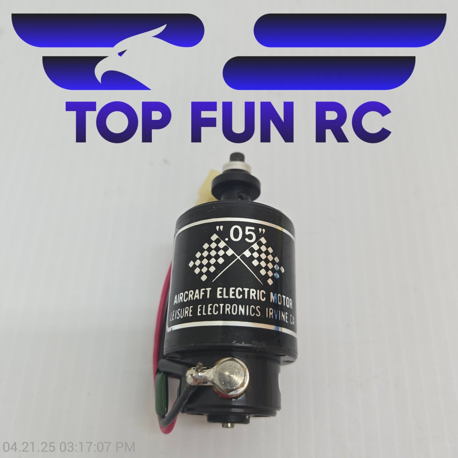 Leisure RC Aircraft Electric Motor ".05" Vintage! 'Extremely Rare'!          GS