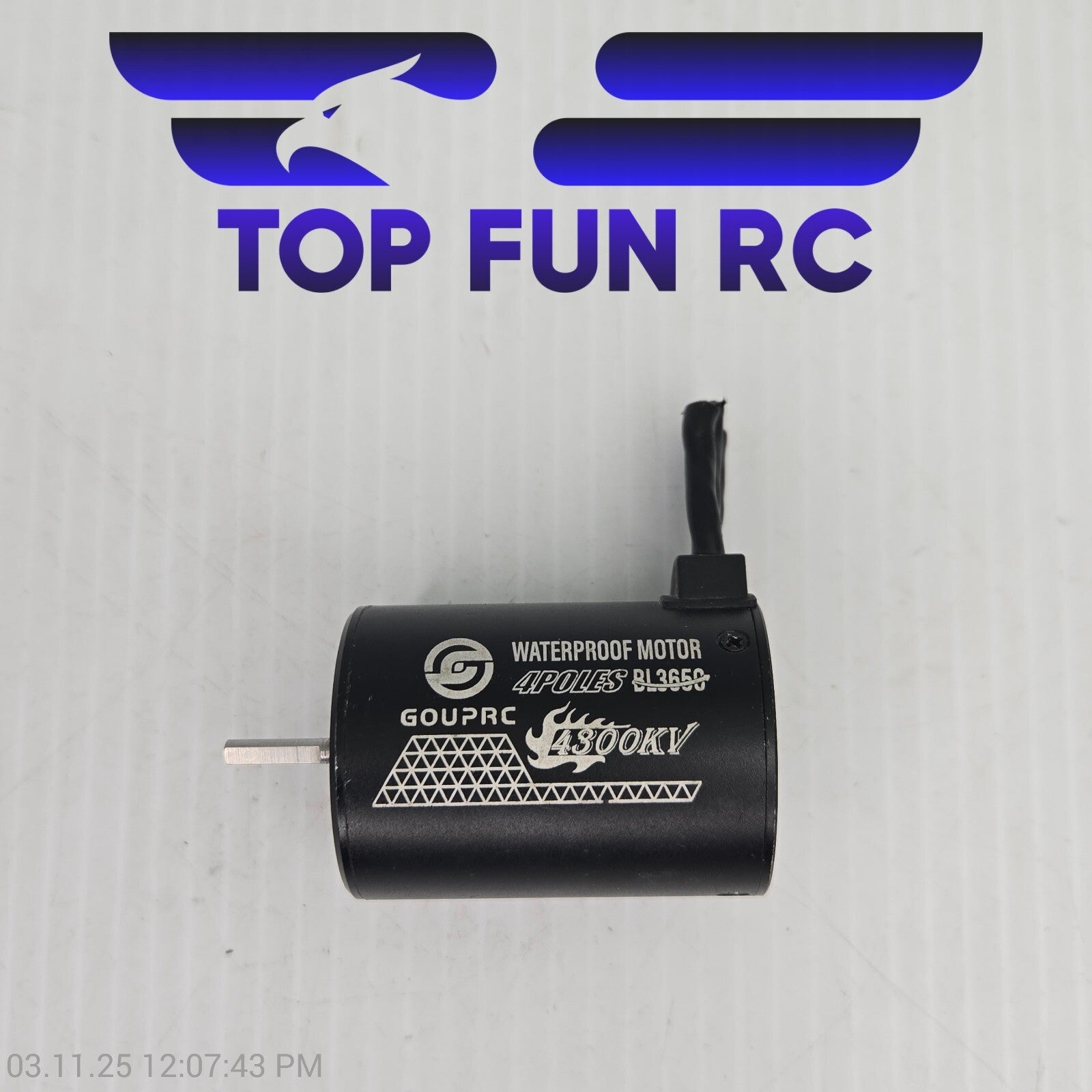 GOUPRC Waterproof Motor 4 pole, BL3650 4300kv
