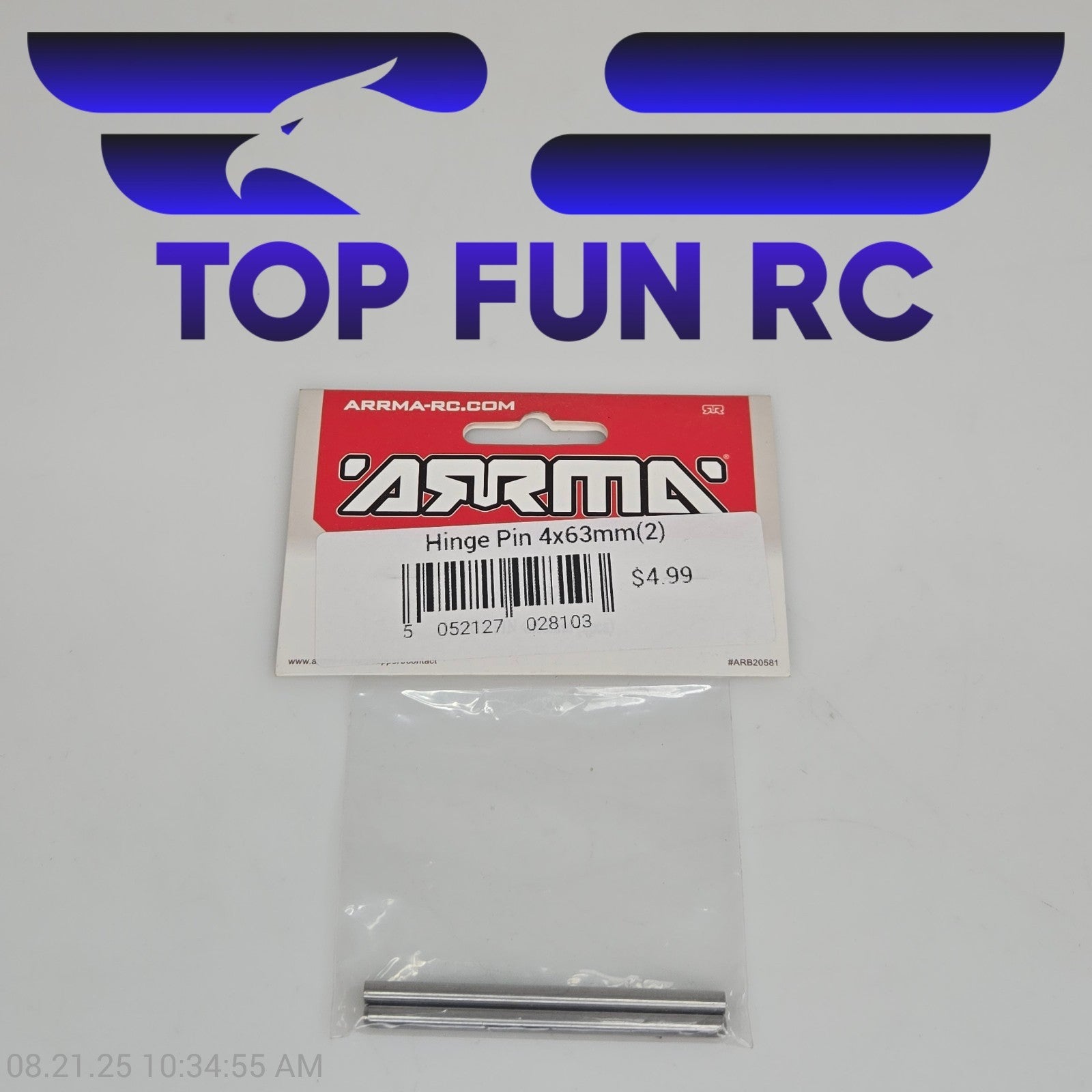 Arrma AR330457 Hinge Pin 4x63mm (2)