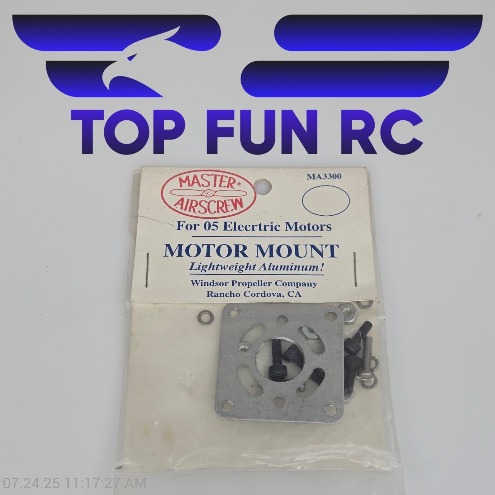 Master Airscrew Motor Mount Lightweight Aluminum For 05 Electric Motors
