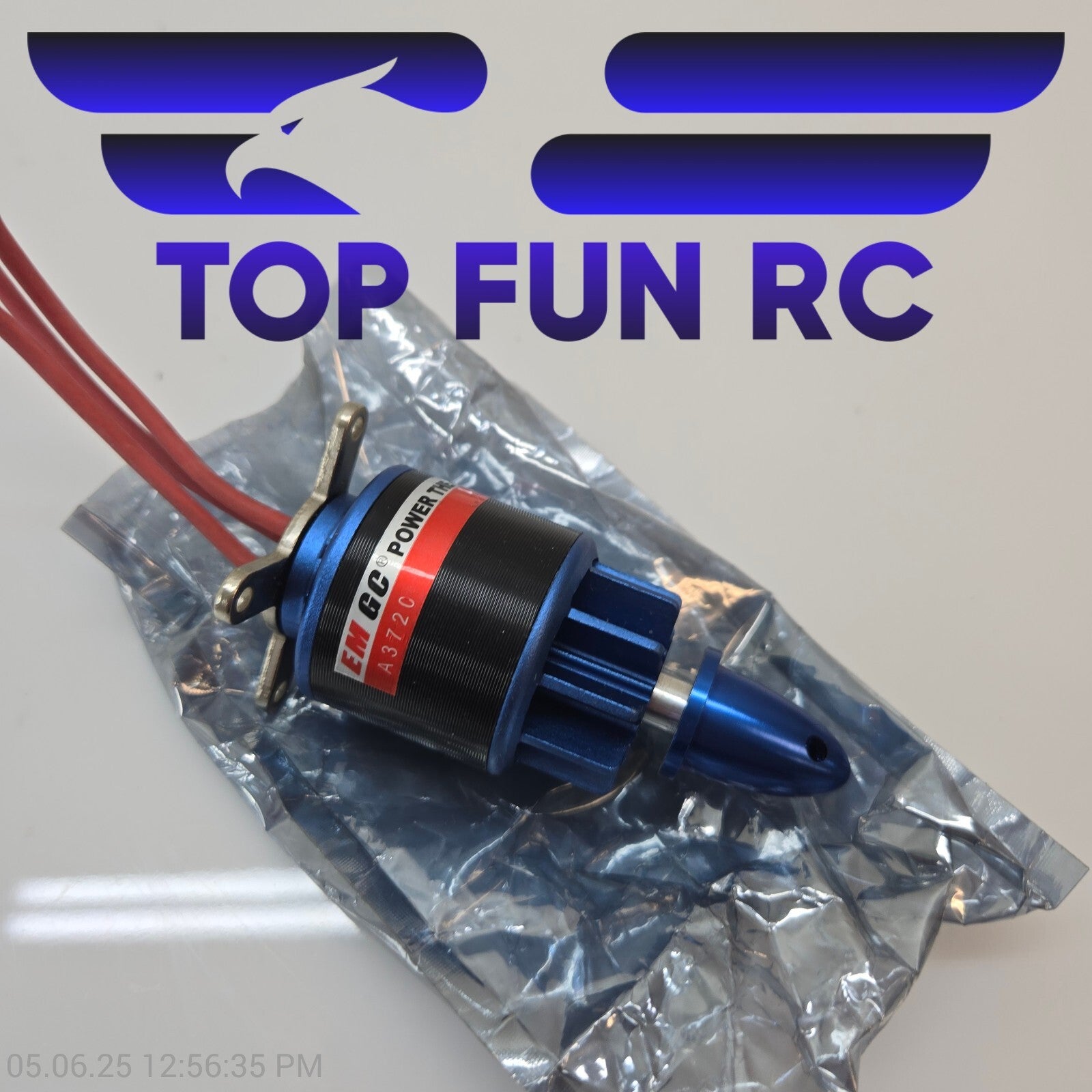 EM GC Power A3702-650KV Brushless Motor w/ X-Mount, Airplane Motor