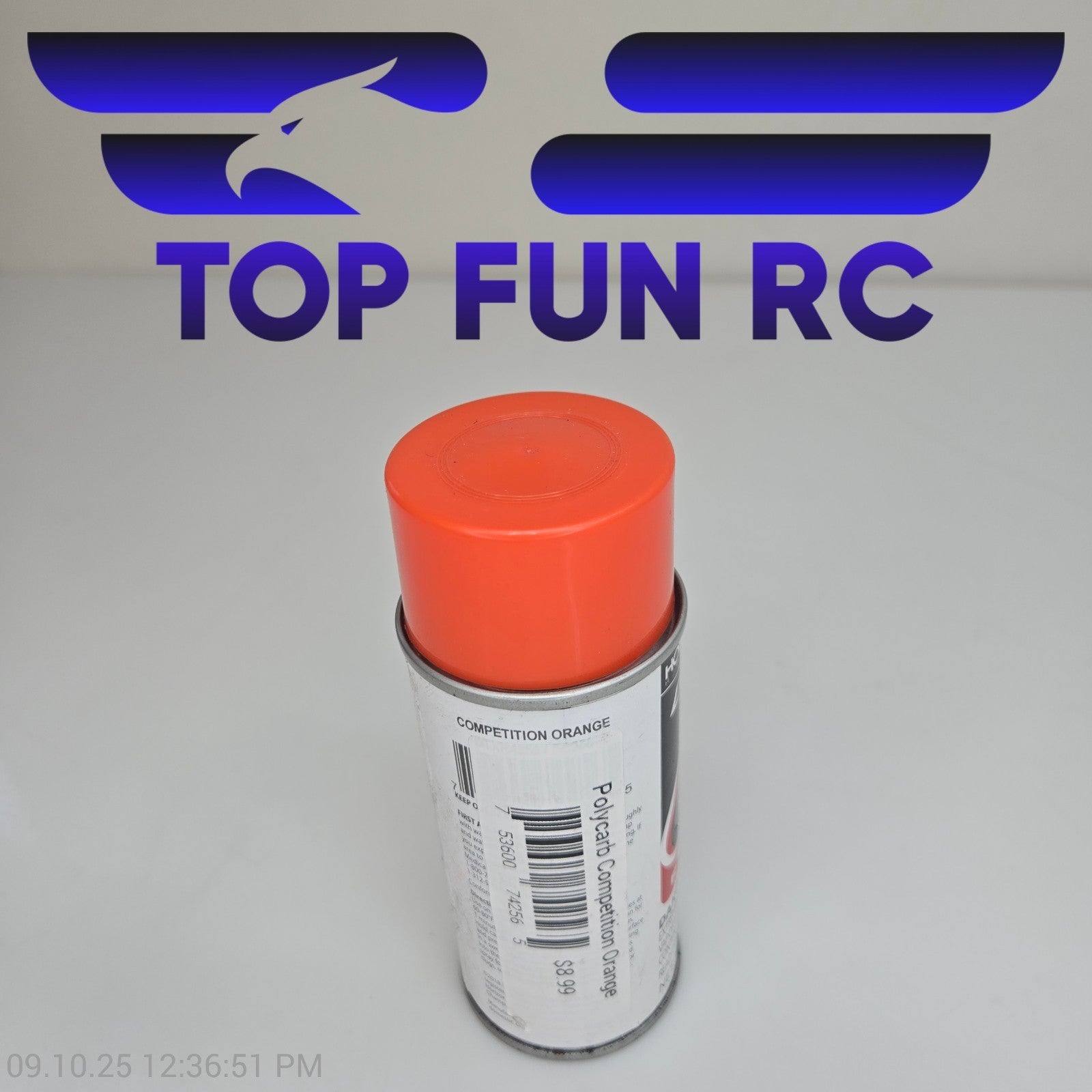 Duratrax PC256 Polycarb Spray Competition Orange 4.5 oz