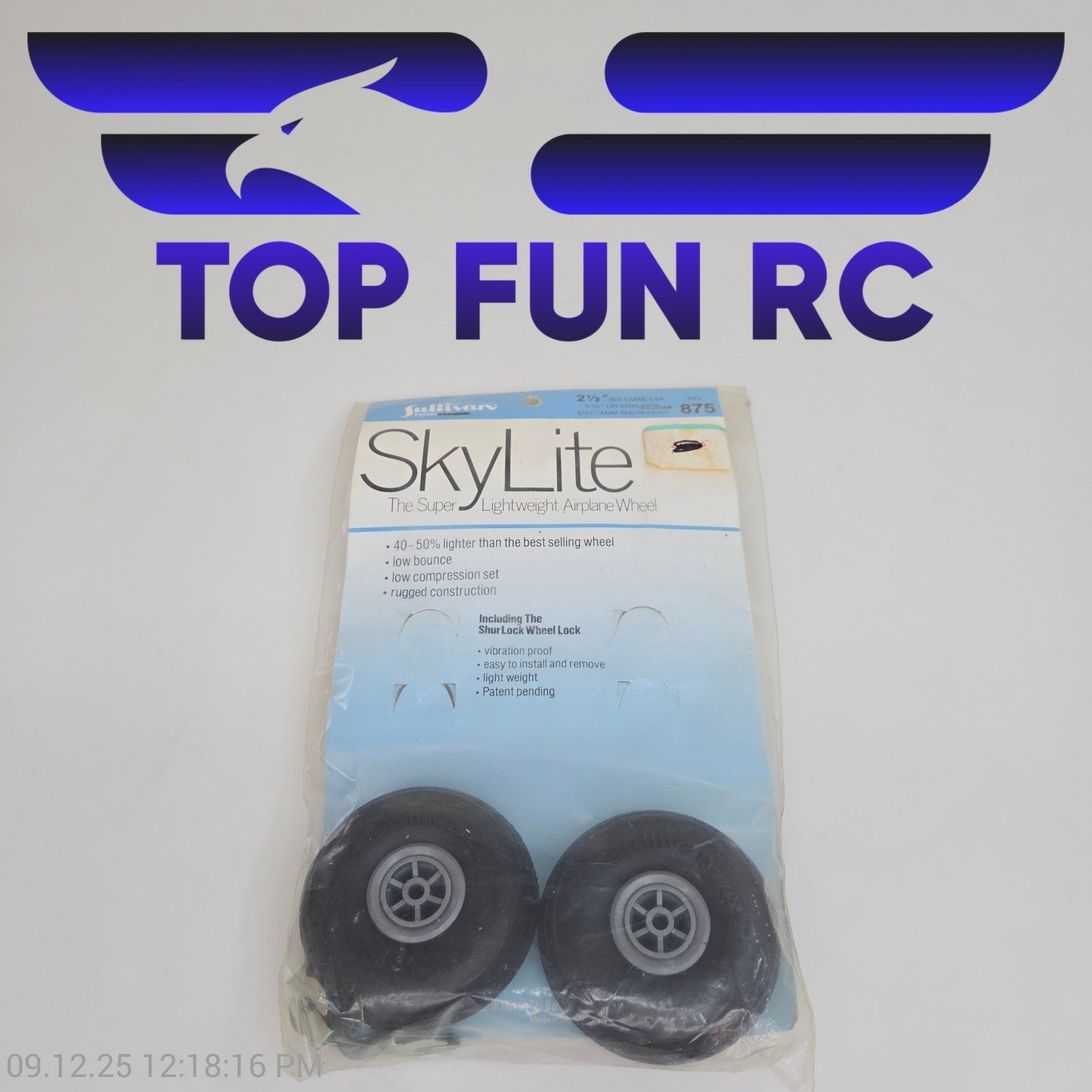 Sullivan Skylite No. S875 2.5” Airplane Wheel