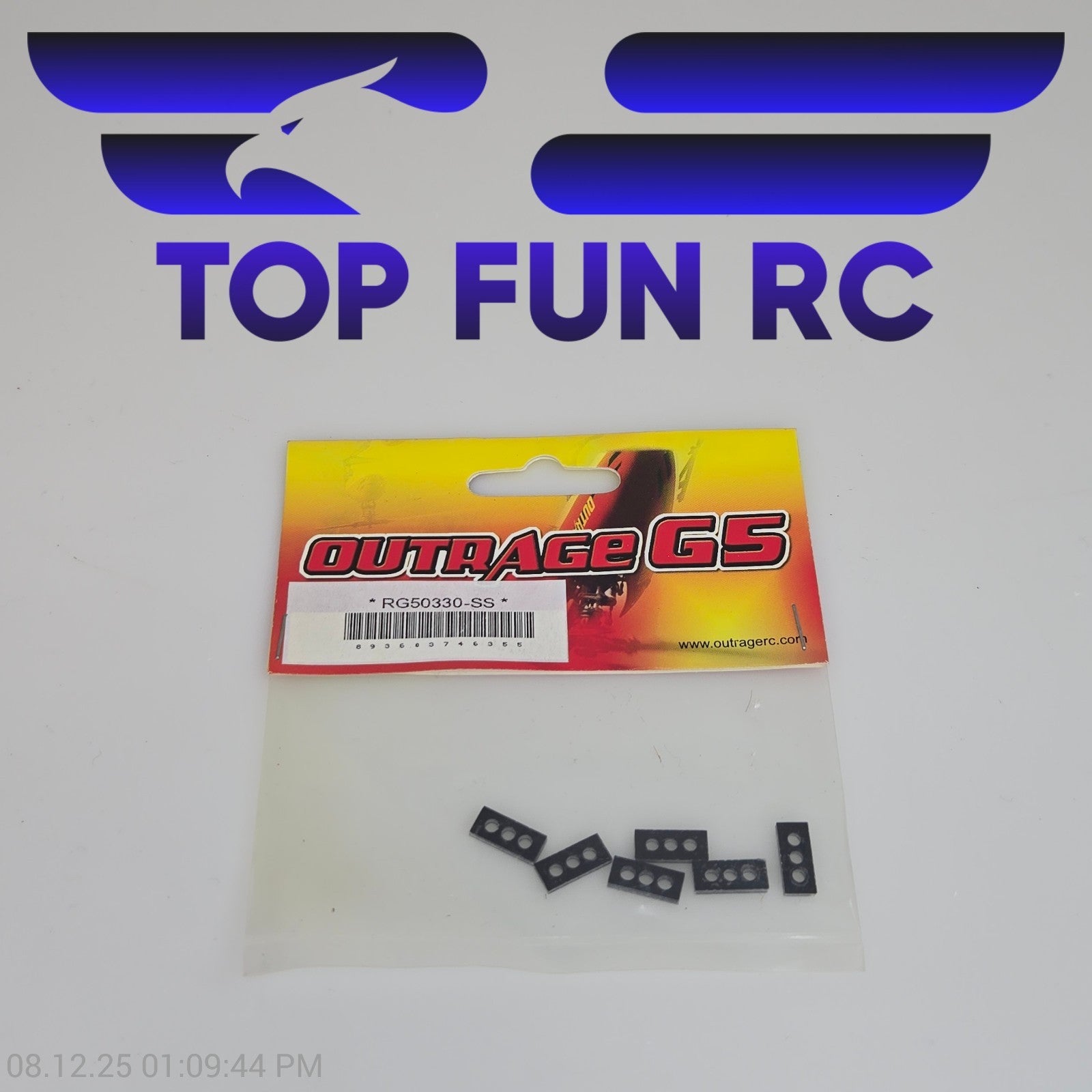 Outrage RG50330-SS Servo Spacer For HS65MG Servo For G5 Helicopter