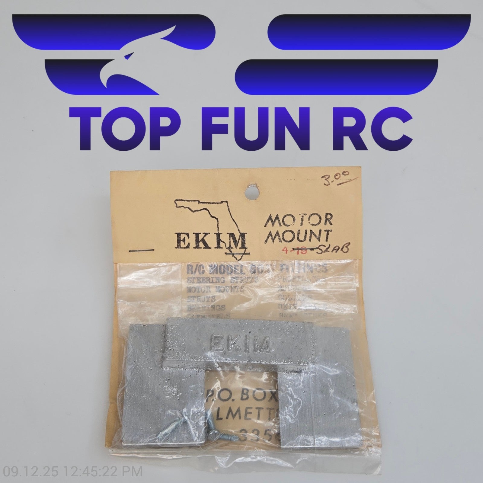 Ekim Model Supplies Motor Mount 4-19 Slab