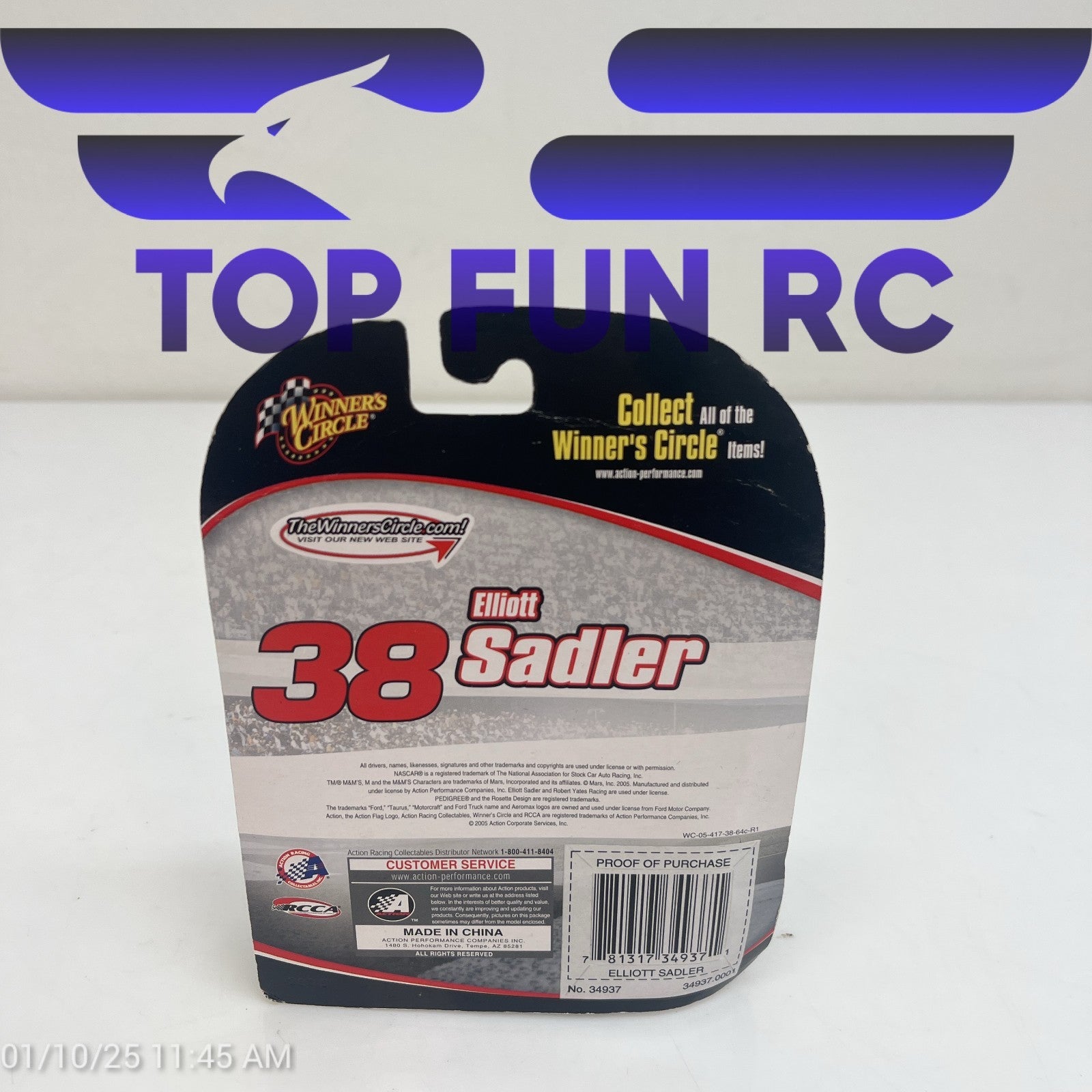 Winners Circle 1/64 Scale M&M's Elliot Sadler #38 Car