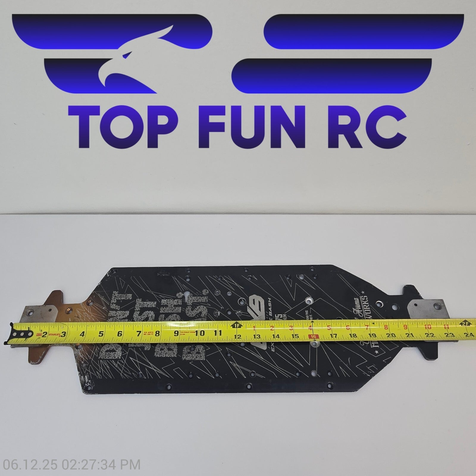 Arrma Outcast 1/5 8s EXB 7075 Aluminum 445mm Chassis Plate Rear Lower Brace BLX