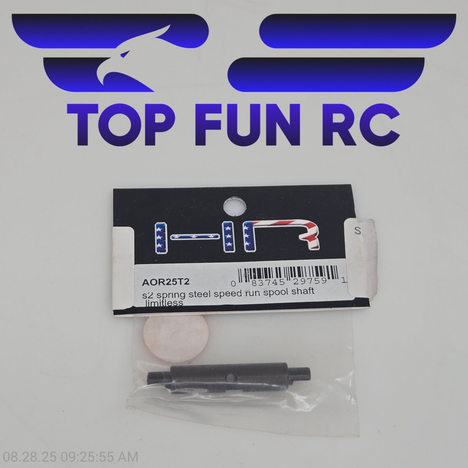 Hot Racing AOR25T2 S2 Spring Steel Speed Run Spool Shaft For Arrma Limitless