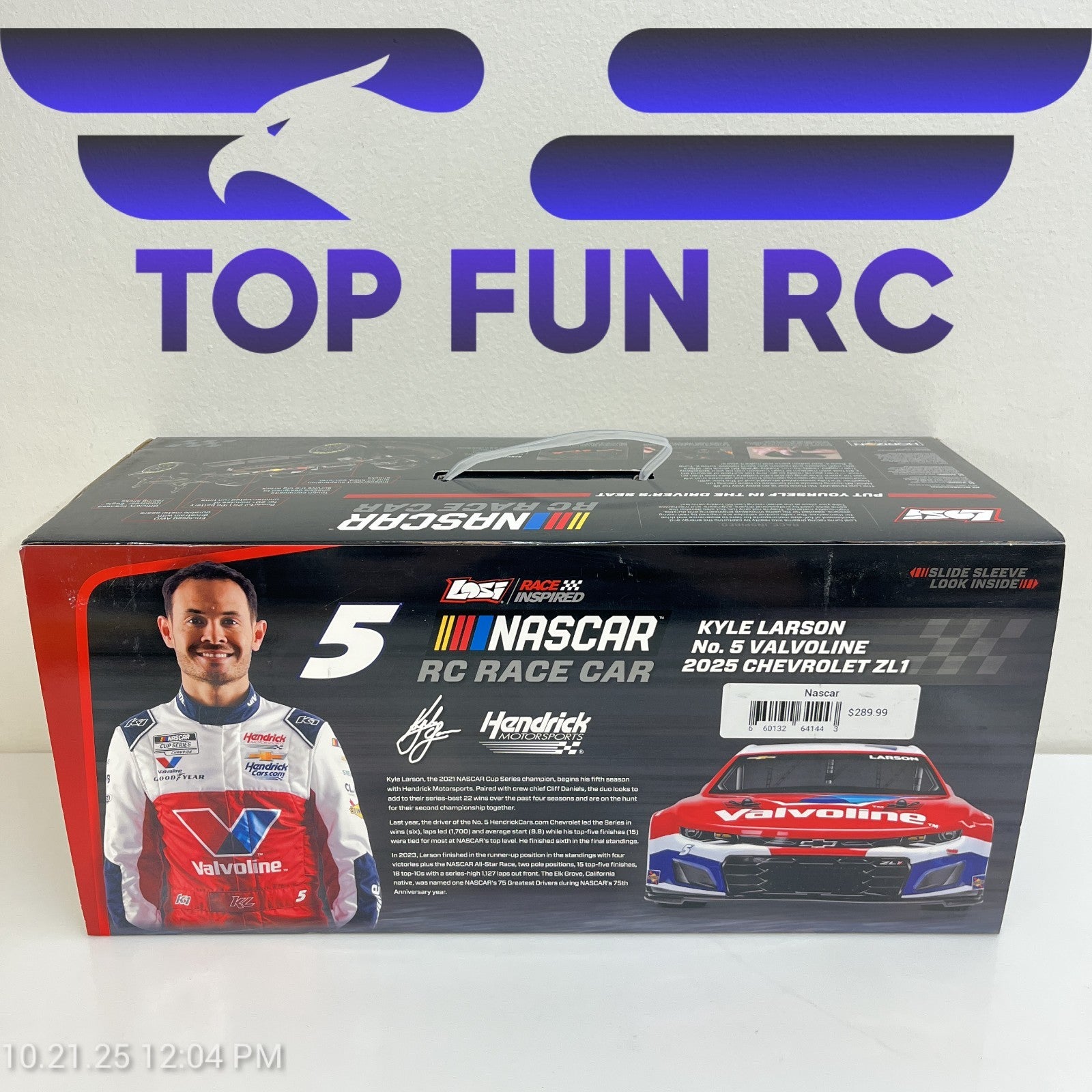 Losi RC Nascar 1/12 Scale #5 Kyle Larson Valvoline 2025 Chevrolet ZL1 RTR