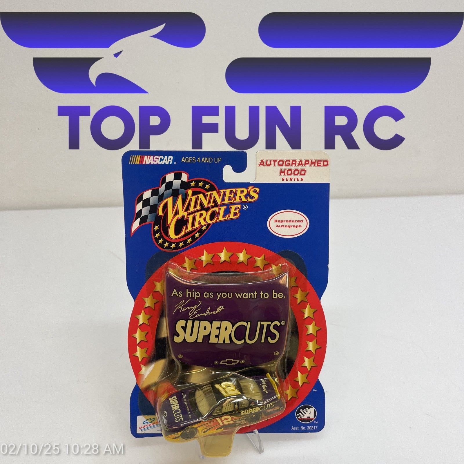 Winners Circle Kerry Earnhardt Super Cuts Autograph Hood Series #12 Diecast