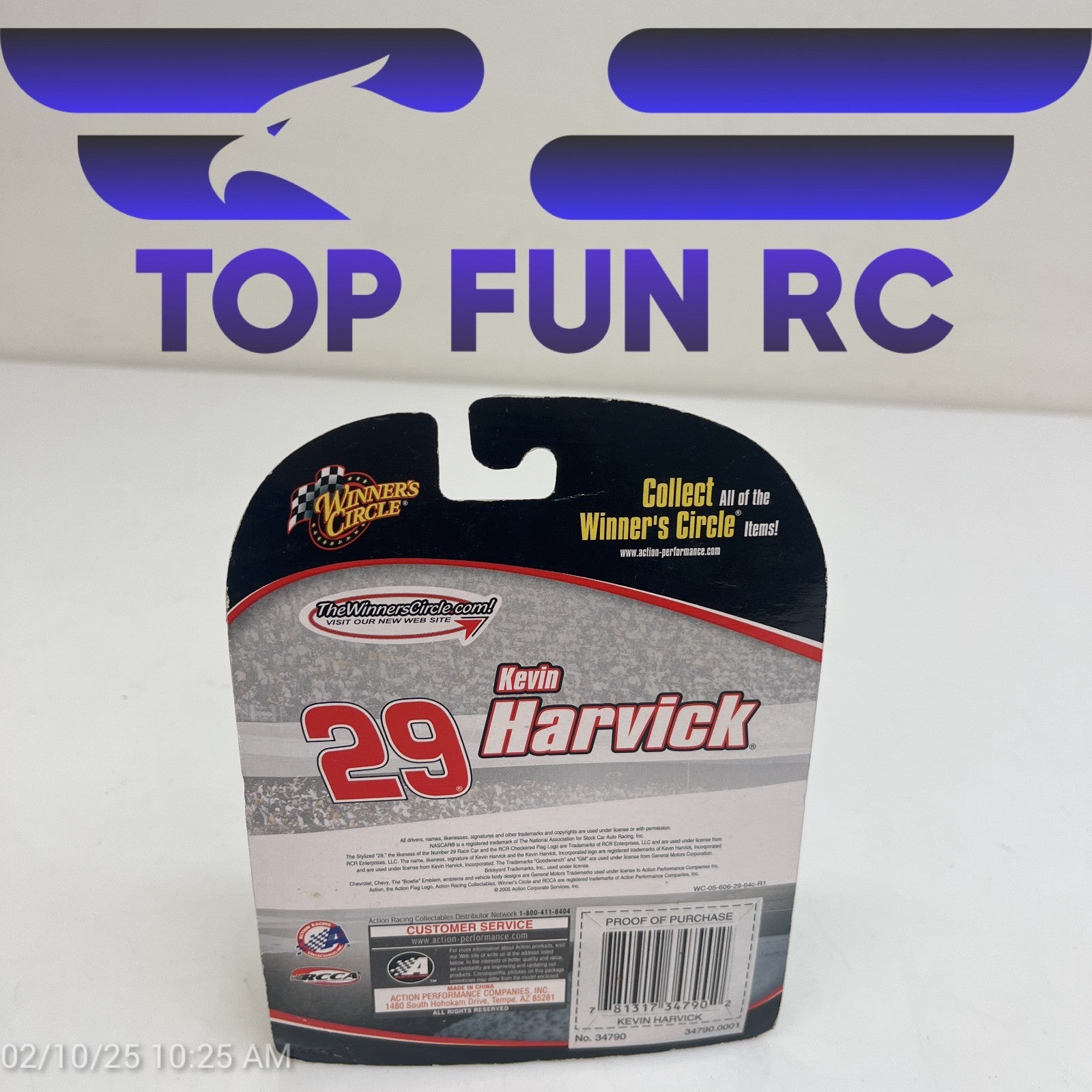 Winners Circle Kevin Harvick #29 GM Goodwrench Hood Magnet Diecast