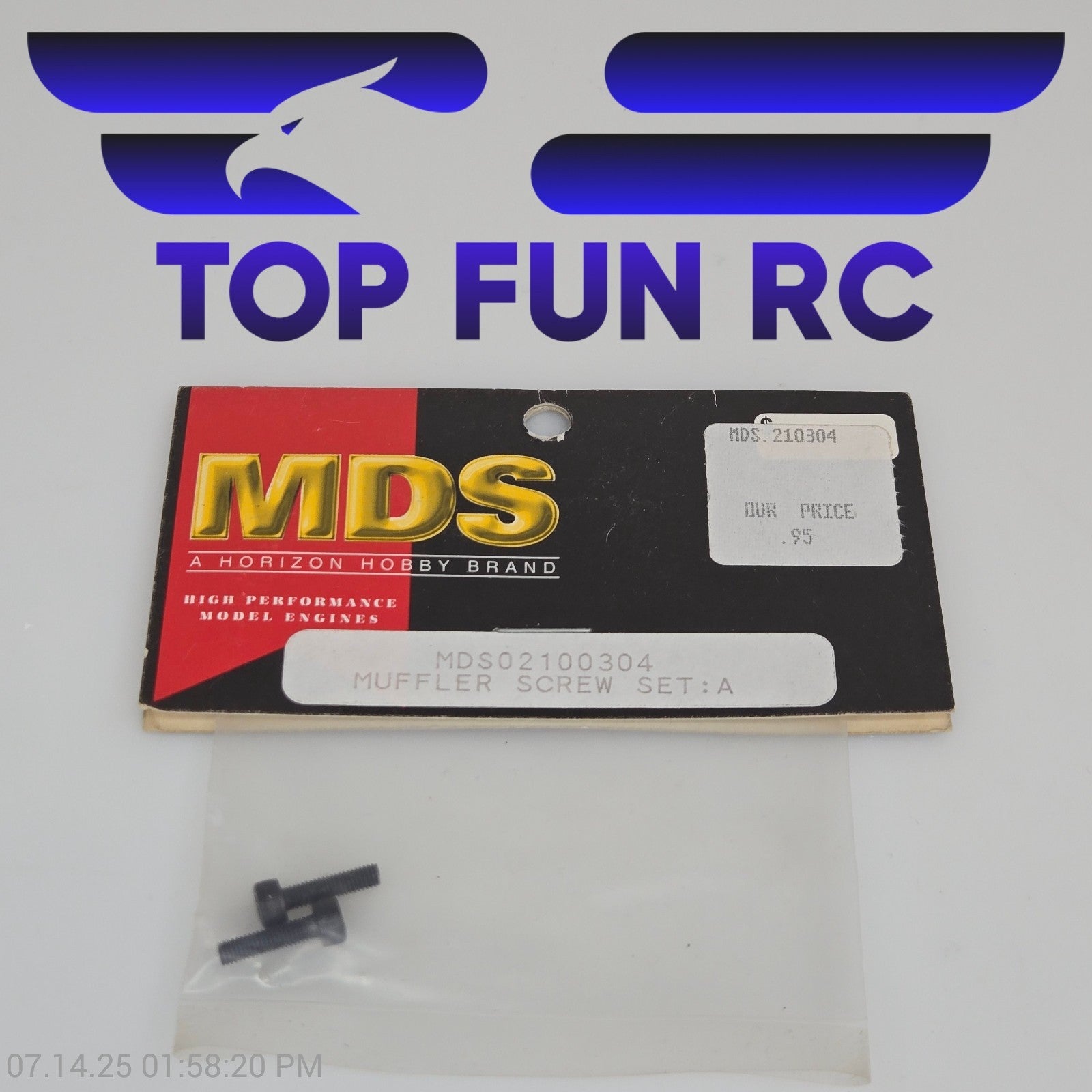 MDS MDS02100304 Muffler Screw Set For Nitro Engine A