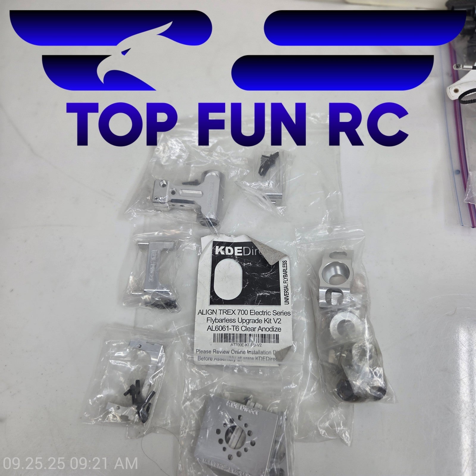 KDEDirect Align TREX 700 Electric Series Flybarless Upgrade Kit V2 Clear