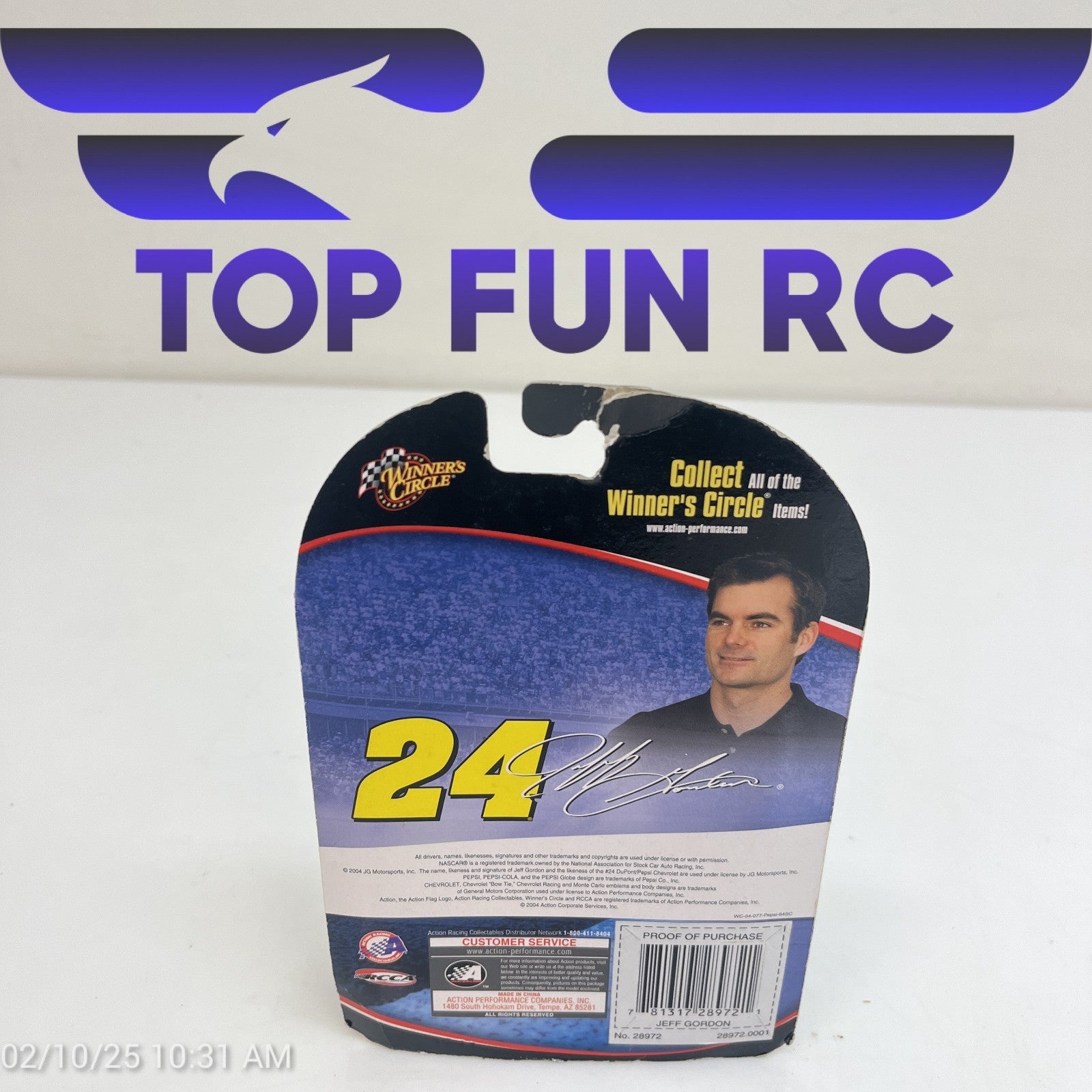 Winners Circle Jeff Gordon #24 Play For A Billion Pepsi Diecast