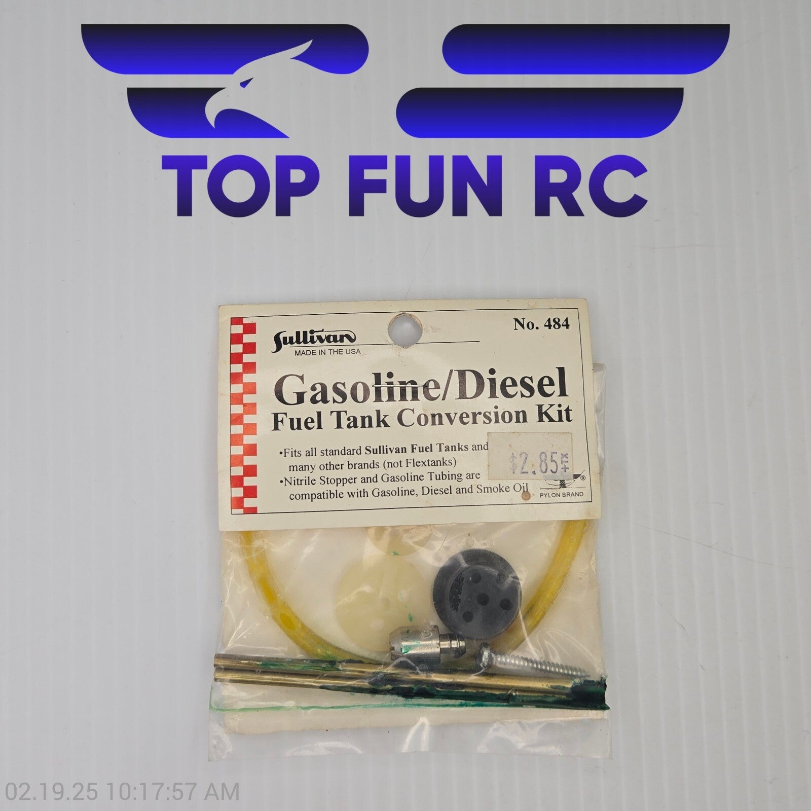 Sullivan 484 Airplane Gasoline Gas Tank Conversion Kit For Diesel or Gas Convers