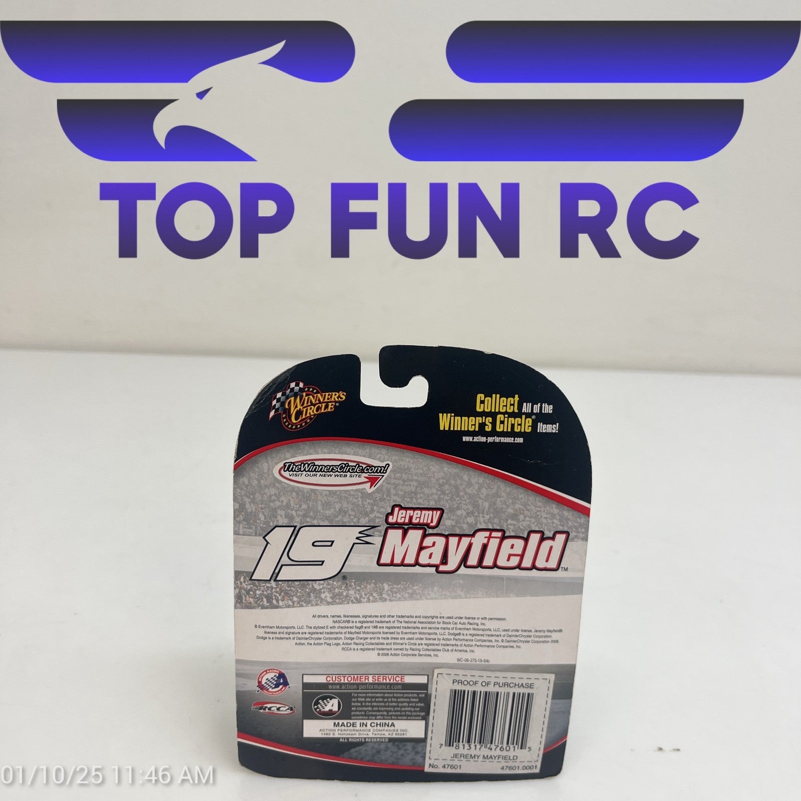 Winners Circle 1/64 Scale Jeremy Mayfield Diecast Car