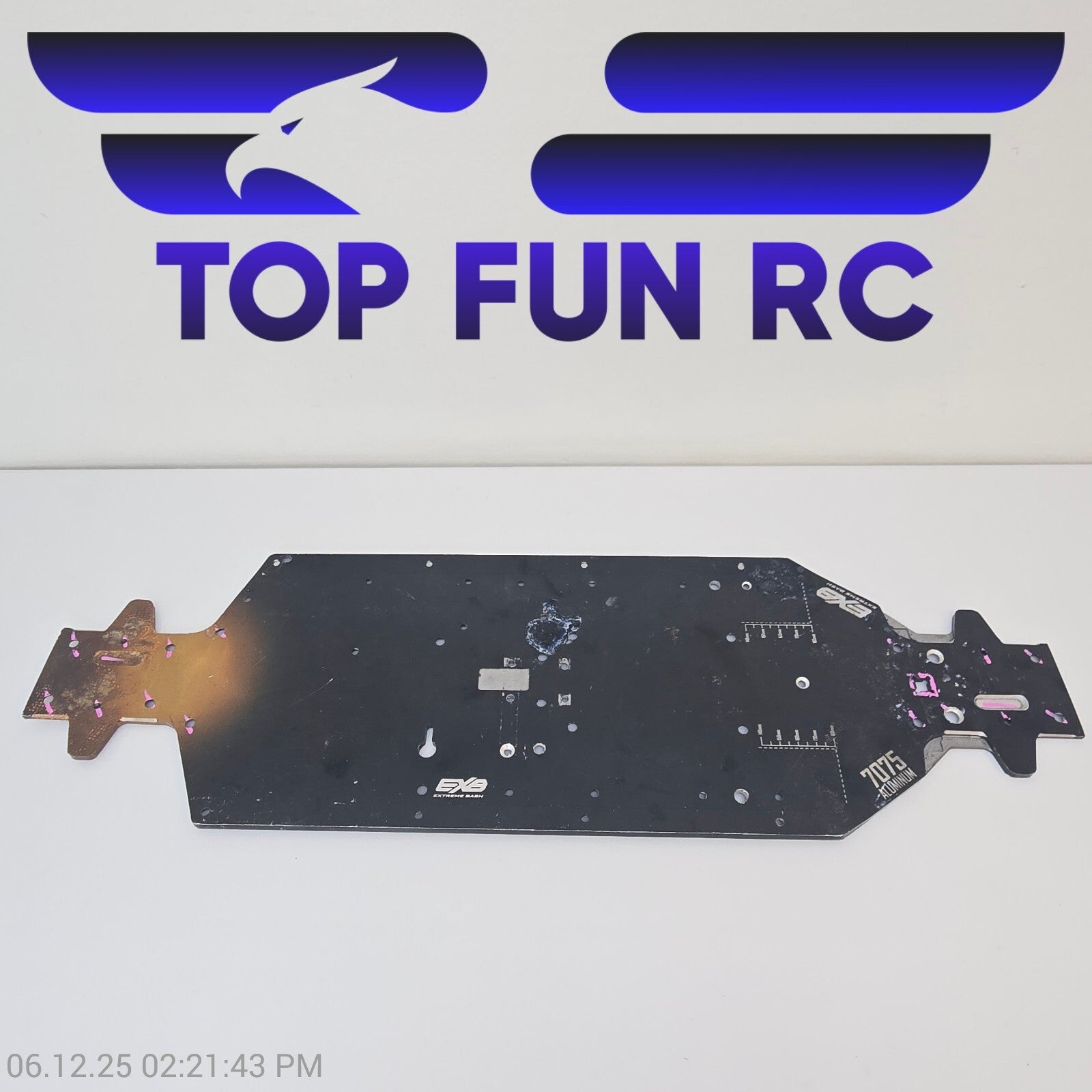 Arrma Outcast 1/5 8s EXB 7075 Aluminum 445mm Chassis Plate Rear Lower Brace BLX