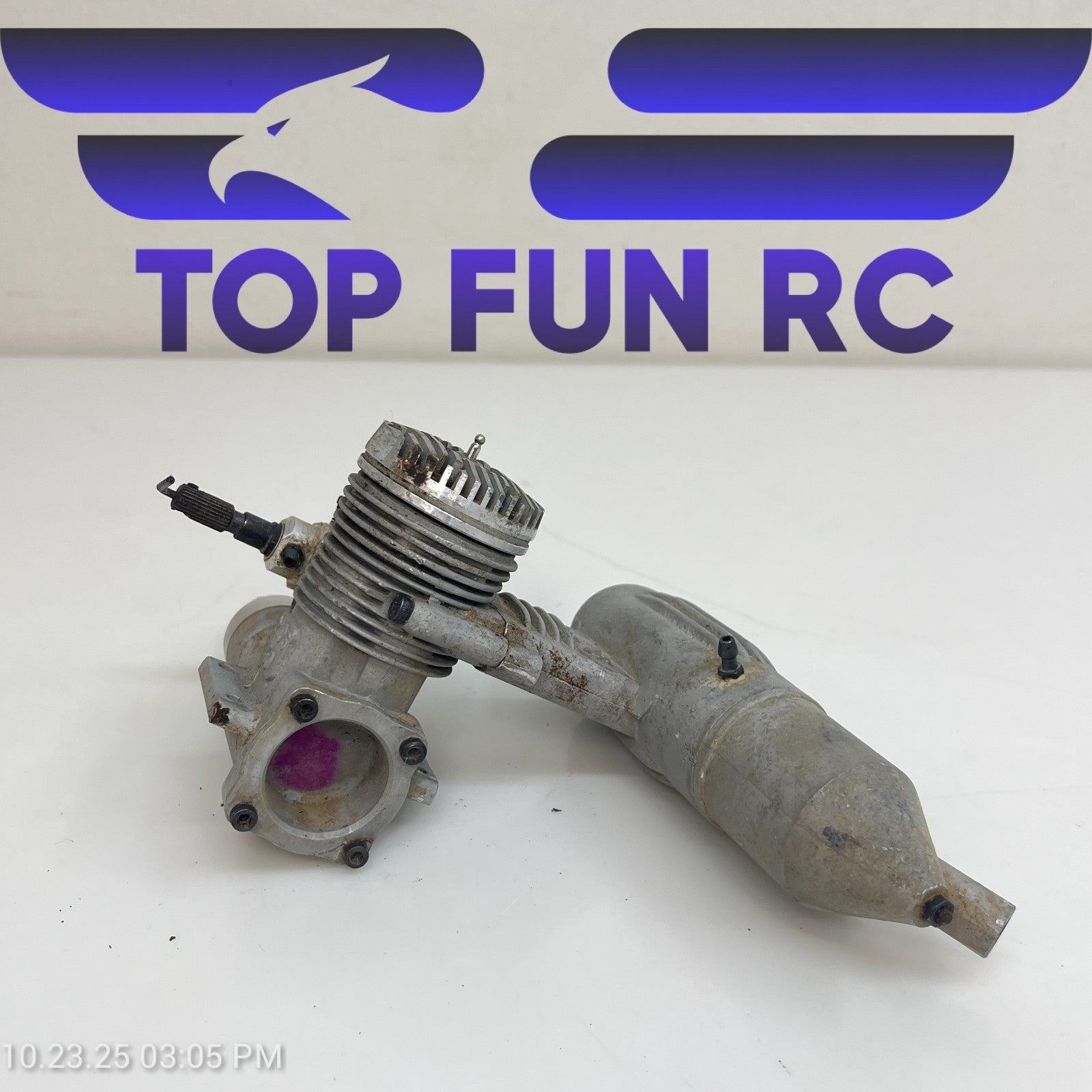 MDS 40 2-Stroke Nitro Airplane Engine w/ Muffler FOR PARTS!