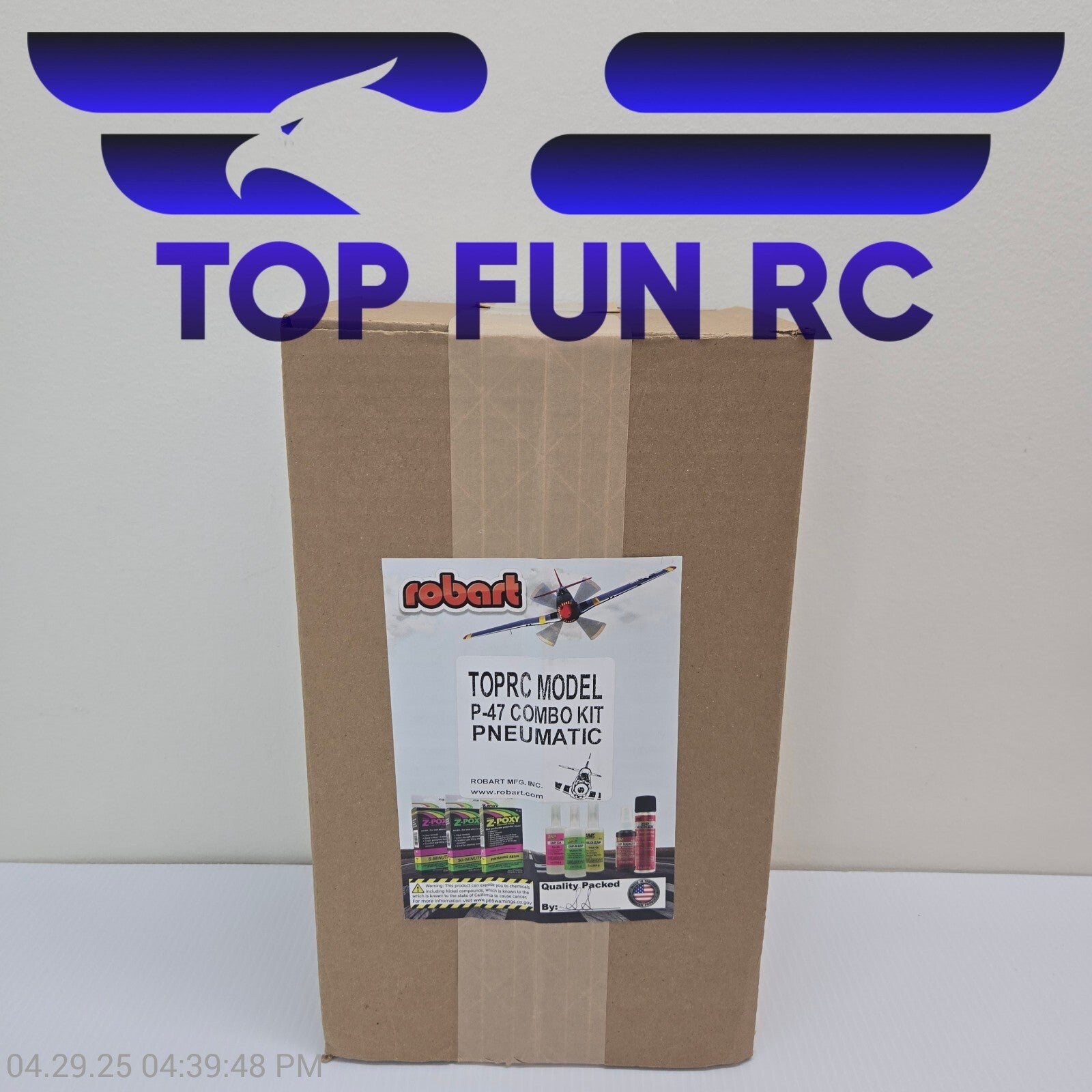 Robart RC TopRC Model P-47 Combo Kit Pneumatic Landing Gear