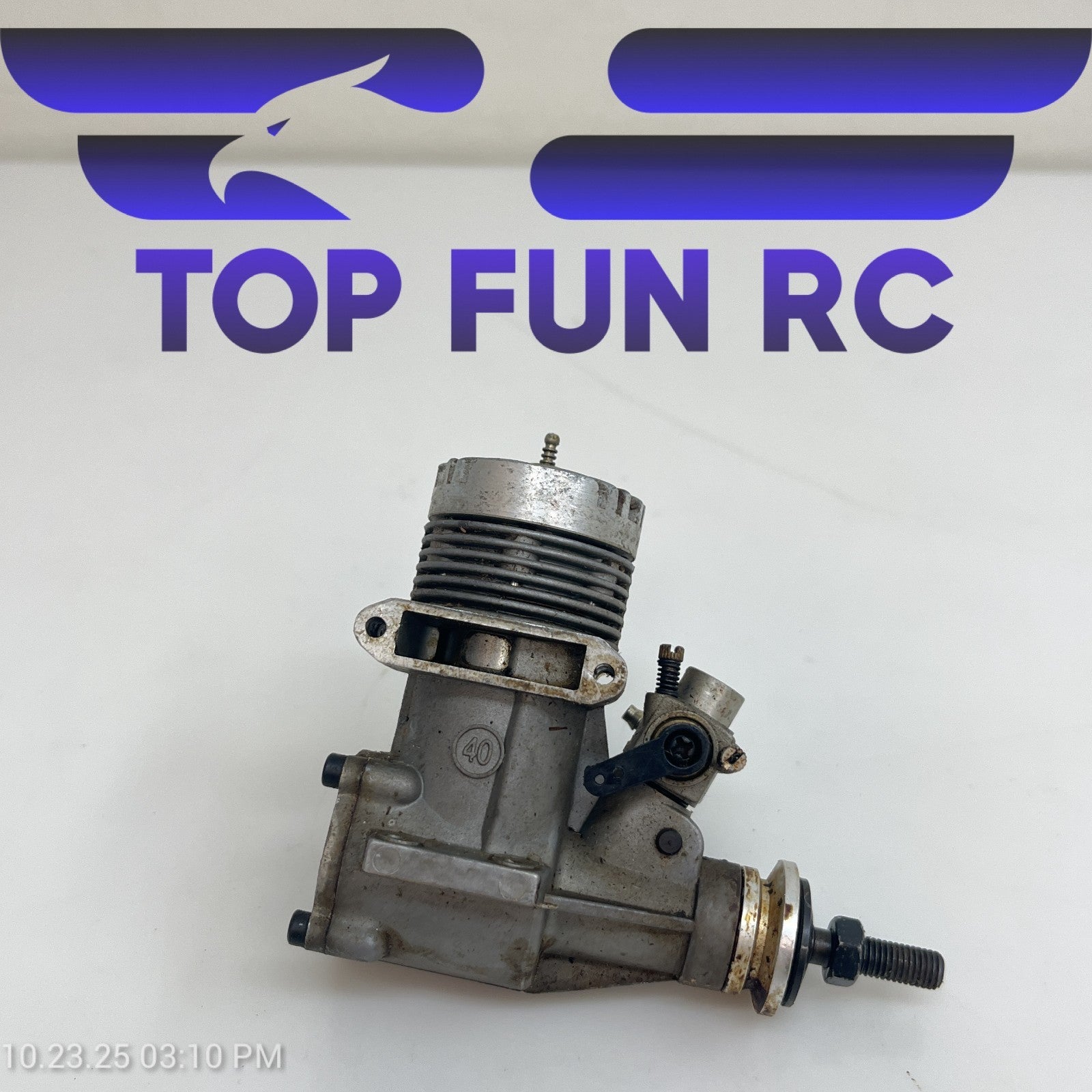 Magnum GP40 2-Stroke Nitro Airplane Engine FOR PARTS!