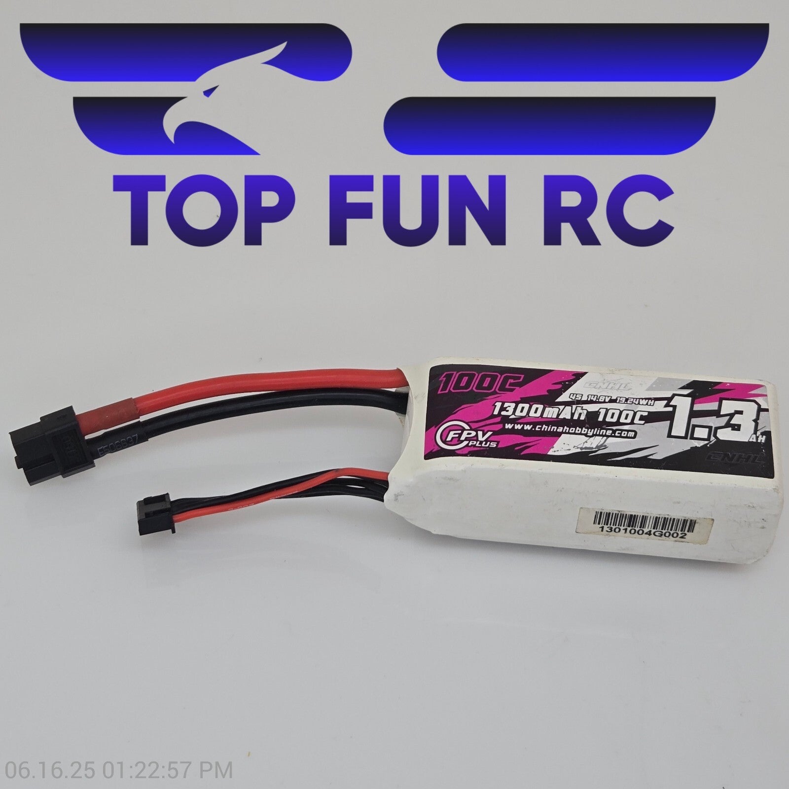 CNHL 1300MAH 4S 14.8V 100C Lipo Battery All Cells Balanced