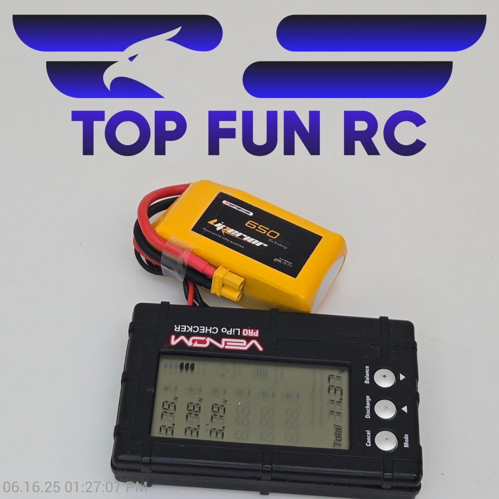 Liperior 650MAH 3S 11.1V 65C Lipo Battery All Cells Balanced