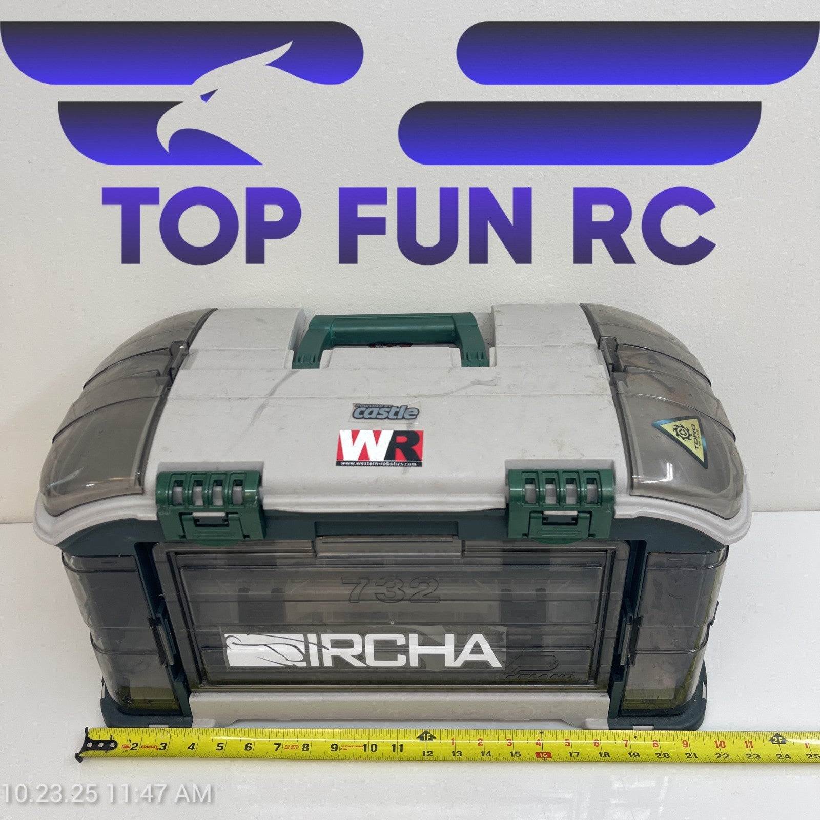 Assorted RC Parts For Align Helicopters w/ Multi Layer Case
