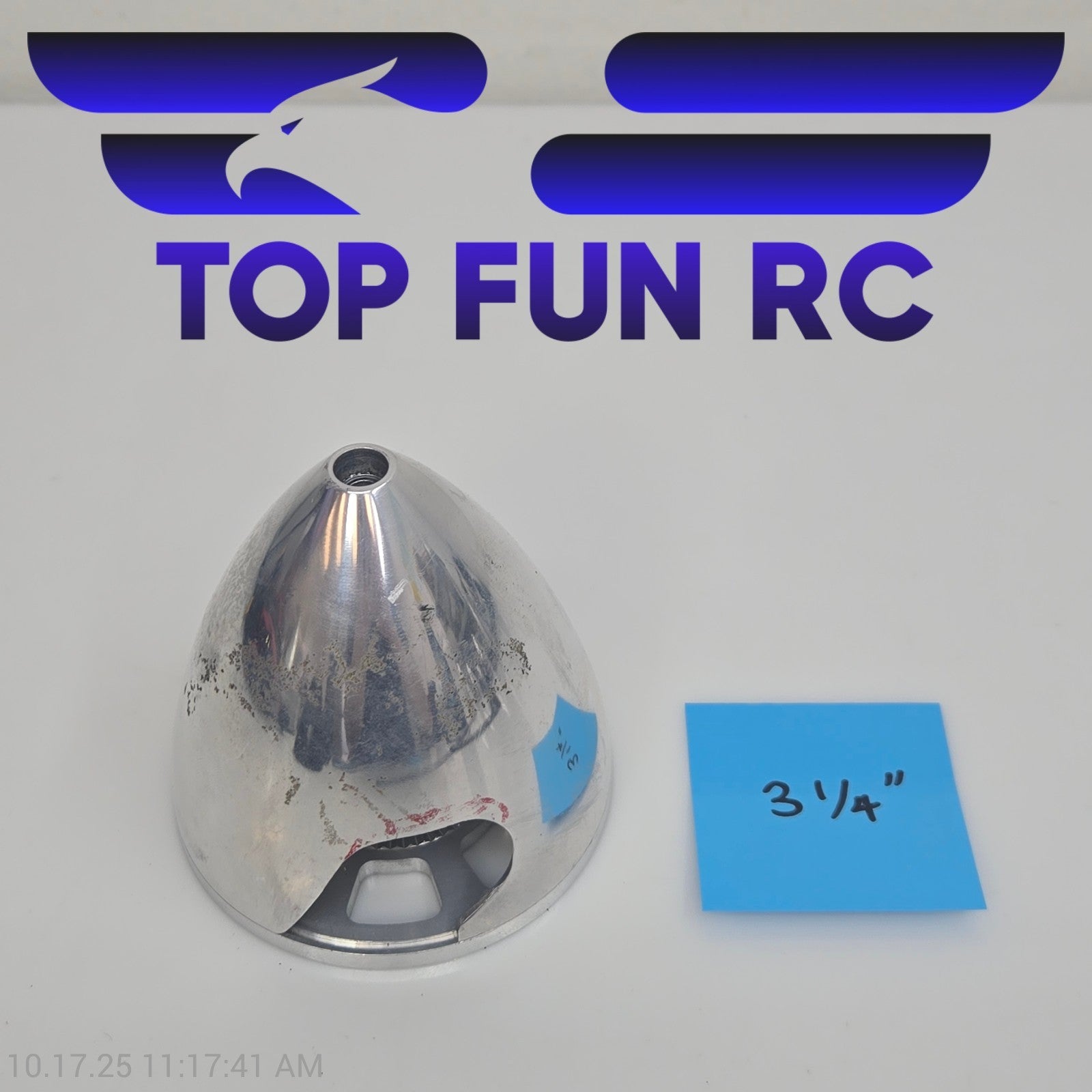 RC Spinner Aluminum 2-Blade 3 1/4 Inch For Model Airplanes