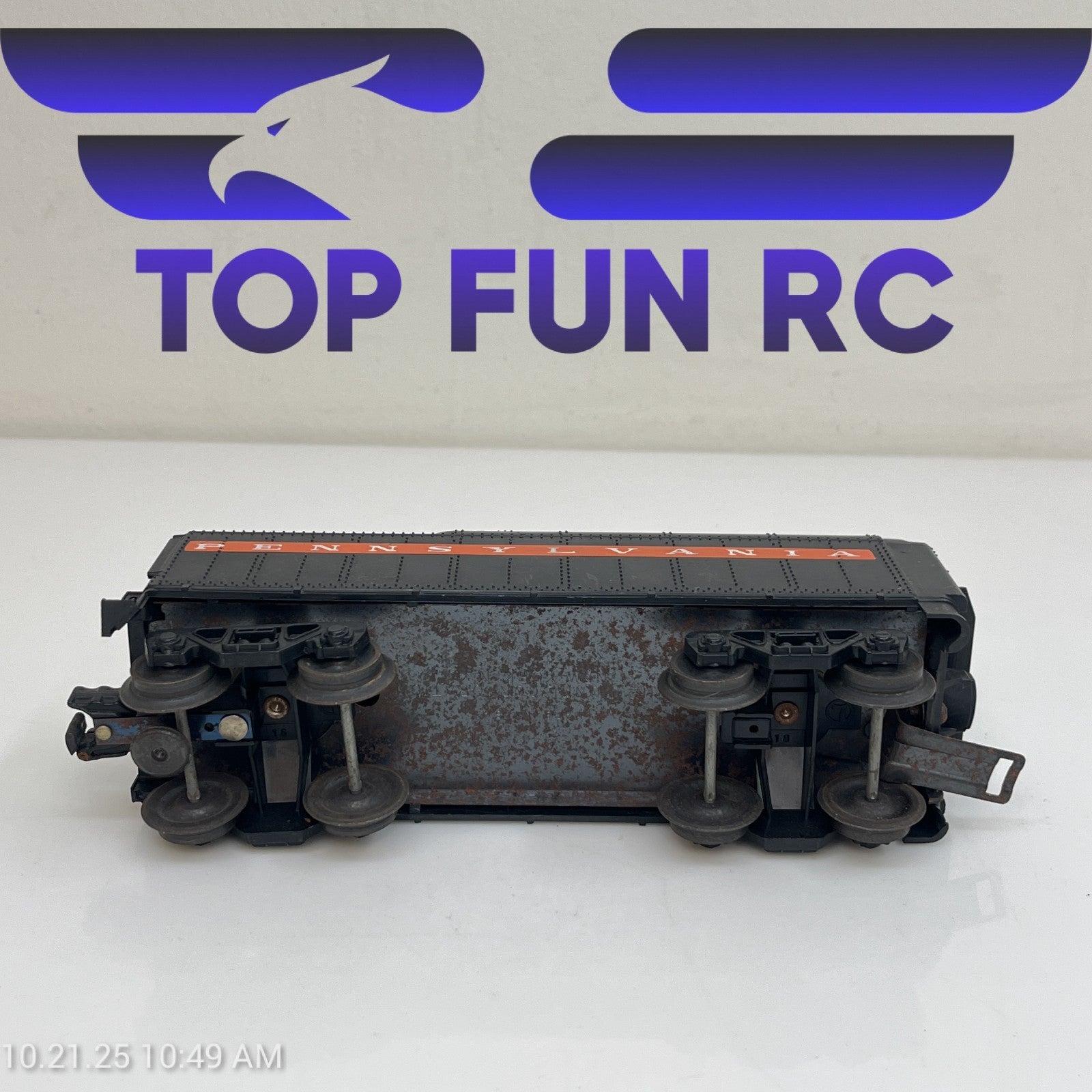 Lionel O-Gauge Postwar Pennsylvania Orange Stripe Coal Tender Car