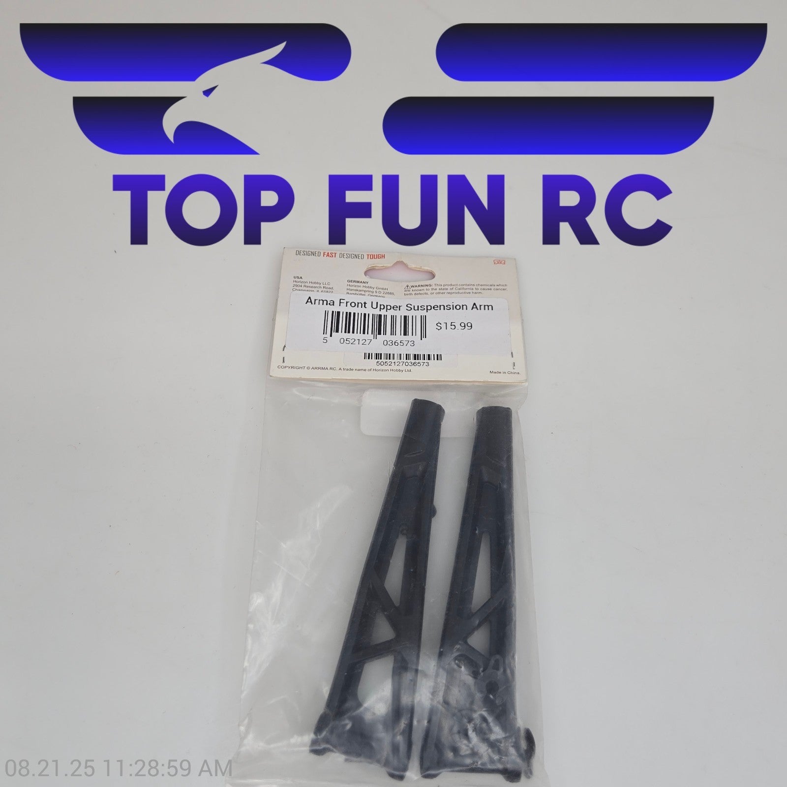 Arrma ARA330655 Front Upper Suspension Arms 120mm (Pr)