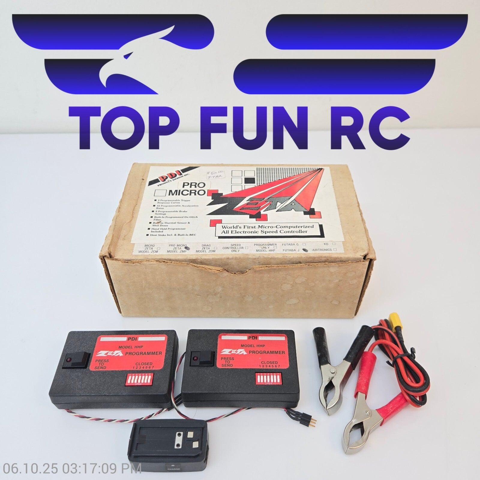 Product Design Pro Micro ESC, Pro Micro Zeta Model ZMP & Futaba J w/ Programmer