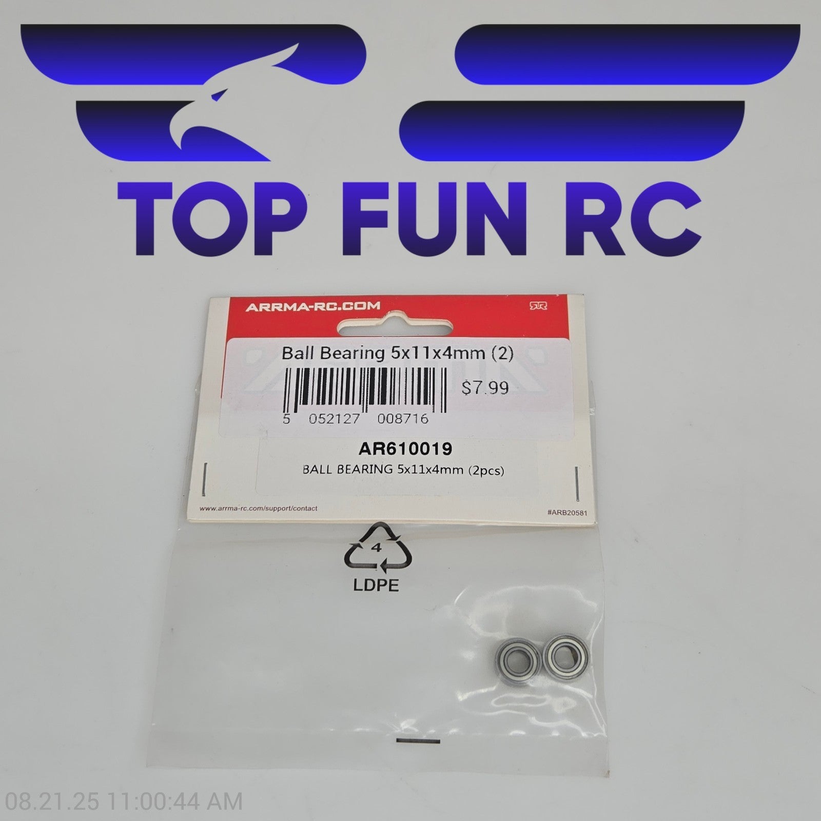 Arrma AR610019 Ball Bearing 5x11x4mm (2pcs)