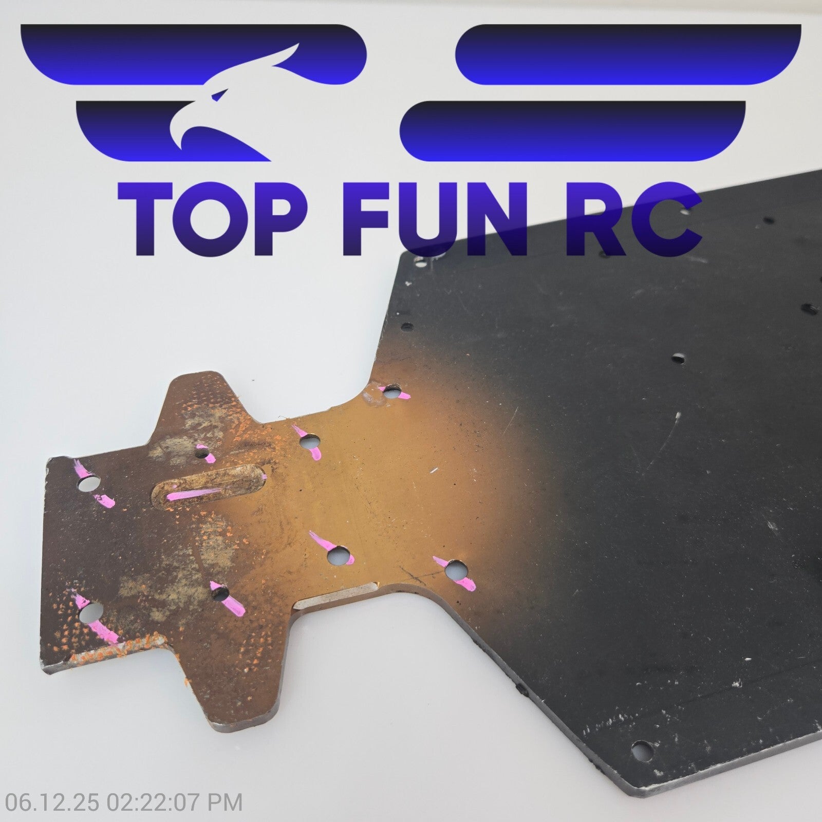 Arrma Outcast 1/5 8s EXB 7075 Aluminum 445mm Chassis Plate Rear Lower Brace BLX