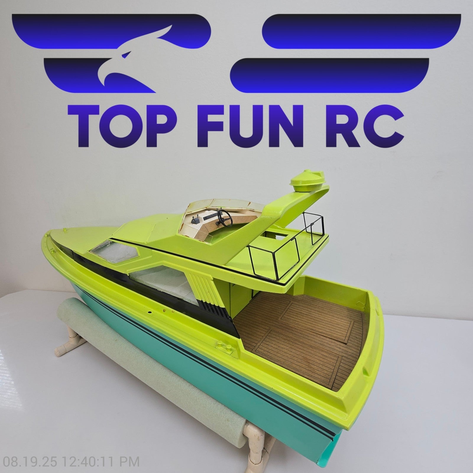 Custom RC Boat 1/30 Scale w/ Electronics & Motors