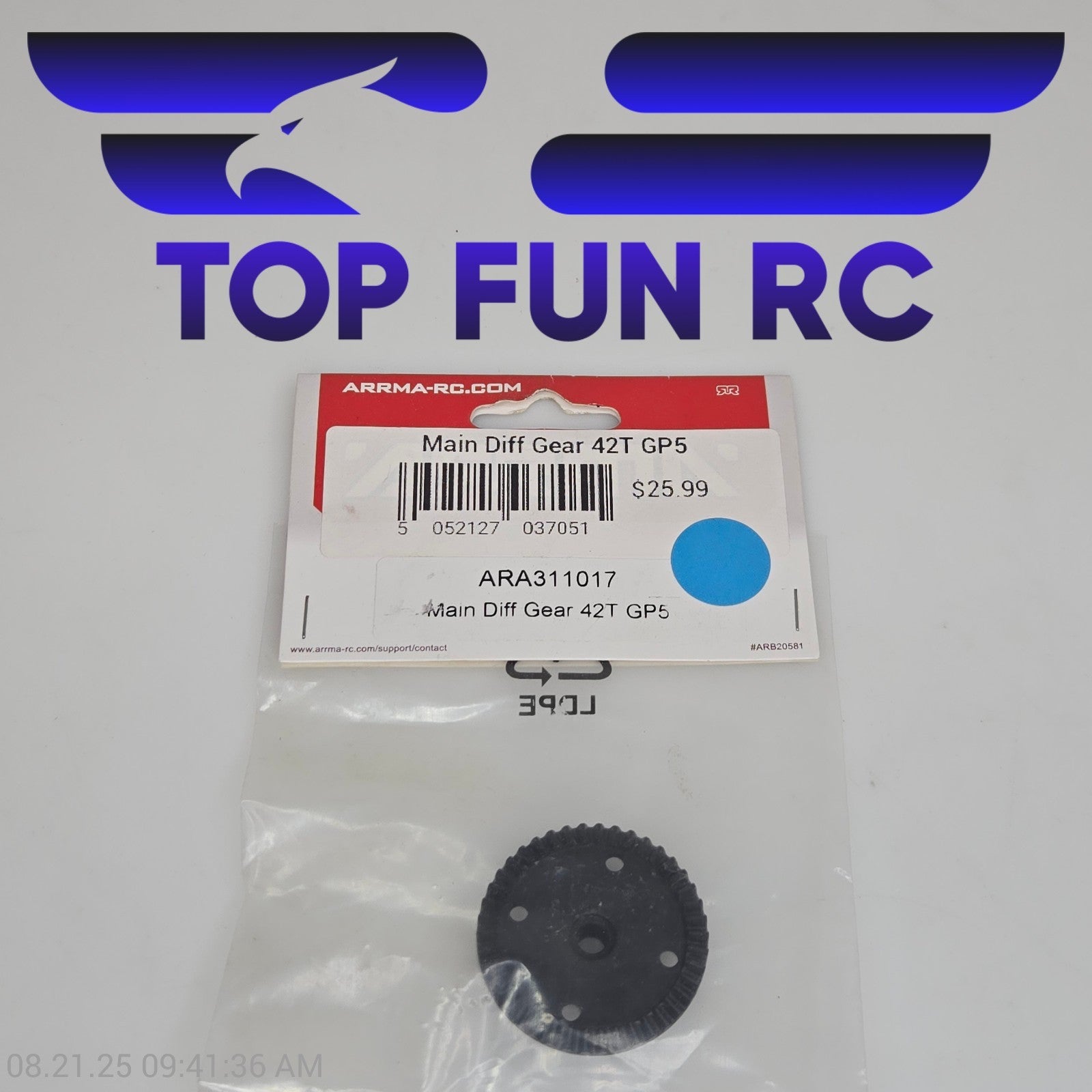 Arrma ARA311017 Main Differential Gear 42T GP5