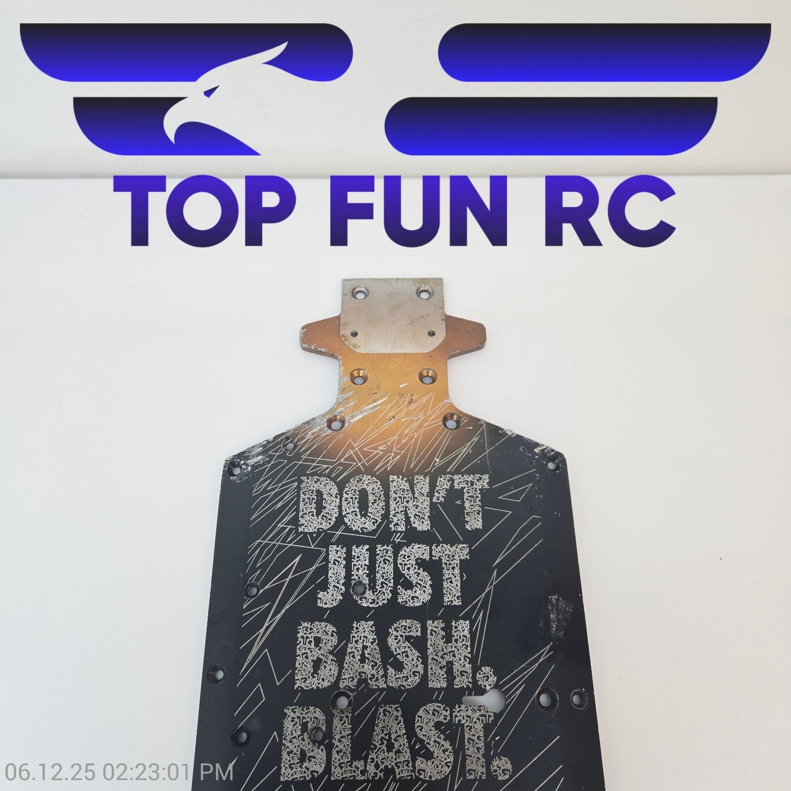 Arrma Outcast 1/5 8s EXB 7075 Aluminum 445mm Chassis Plate Rear Lower Brace BLX