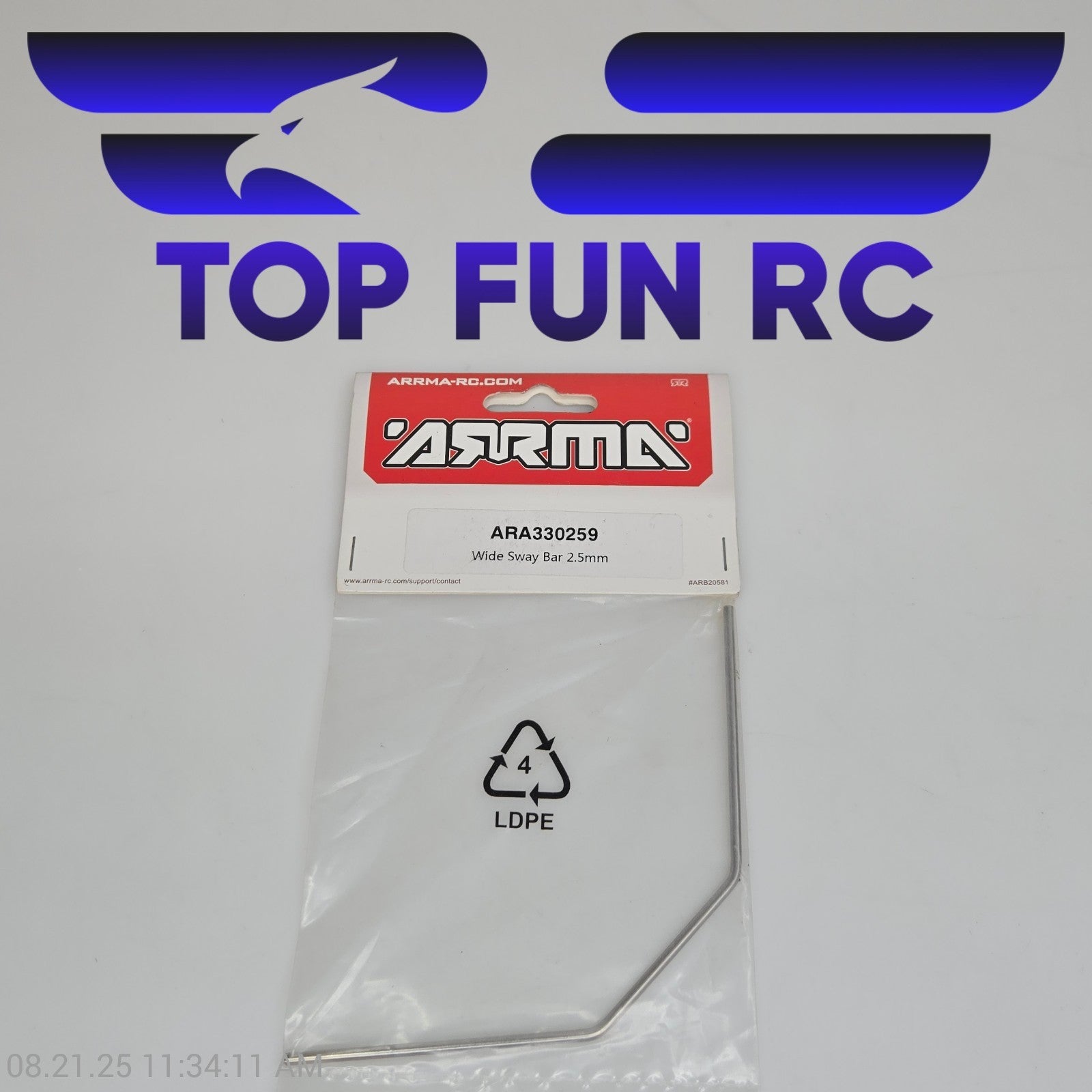 Arrma ARA330262 Wide Sway Bar 2.9mm