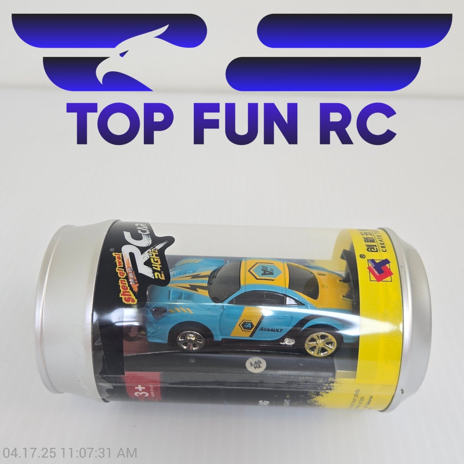 Mini RC Car w/ Can Box Power Induction Fourway Remote Control APP Dual Mode