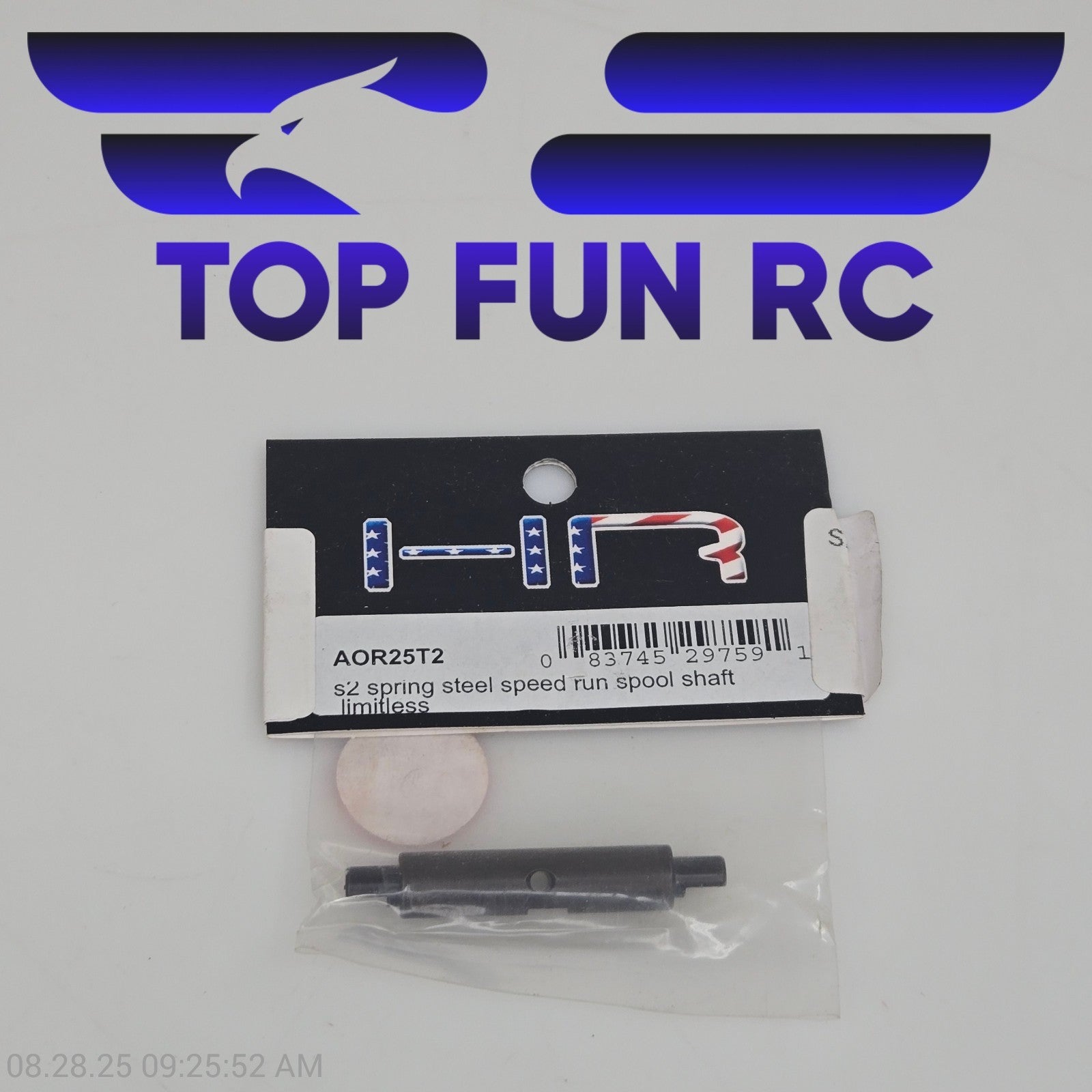 Hot Racing AOR25T2 S2 Spring Steel Speed Run Spool Shaft For Arrma Limitless